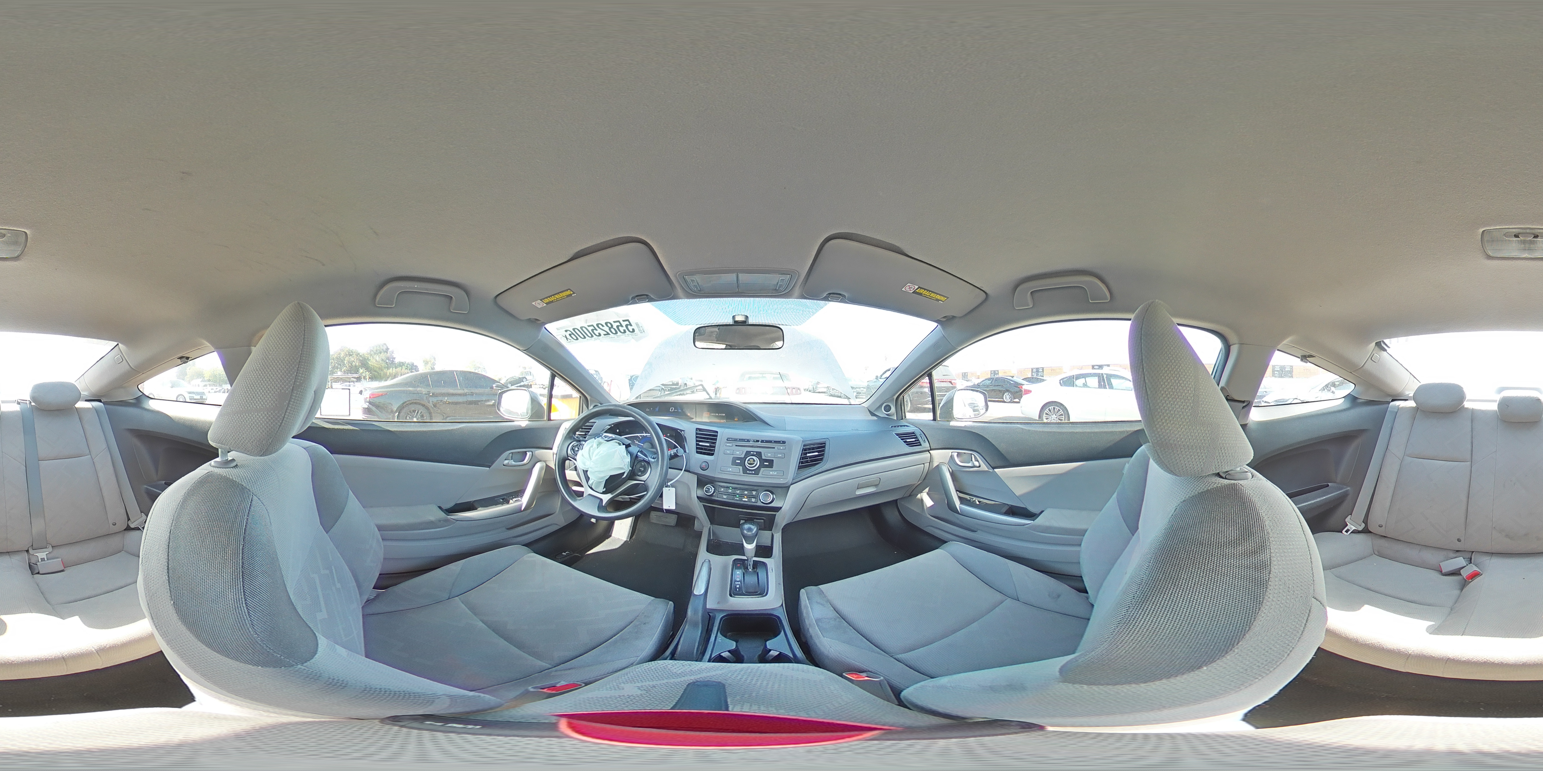2012 Honda Civic Lx Gray vin: 2HGFG3B57CH554248