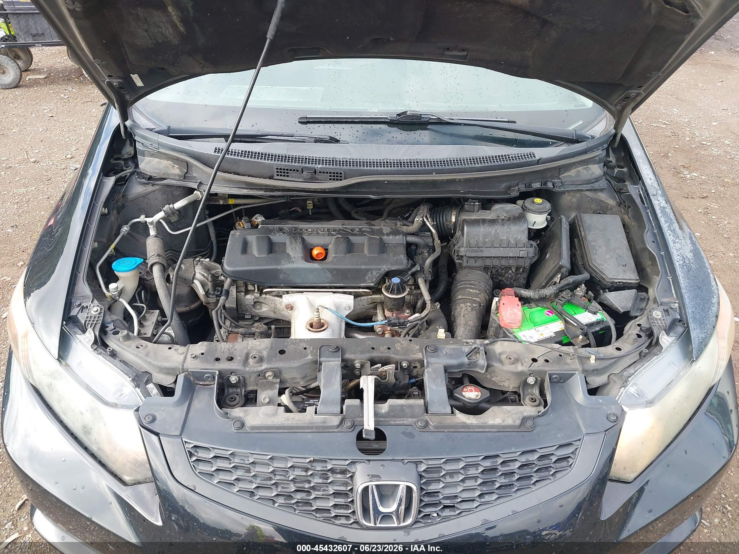 2012 Honda Civic Lx Black vin: 2HGFG3B57CH558767