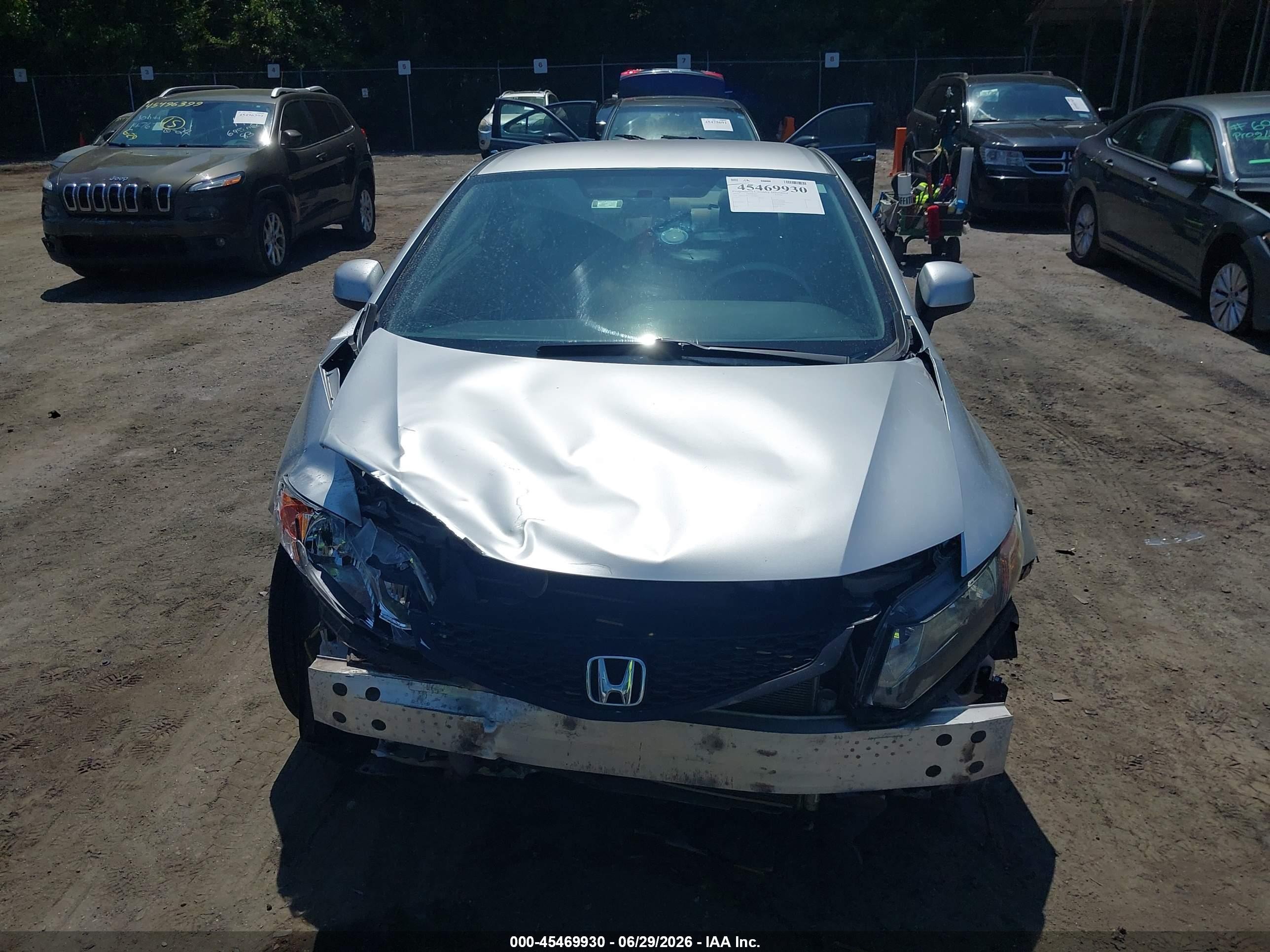 2012 Honda Civic Lx Silver vin: 2HGFG3B57CH559045