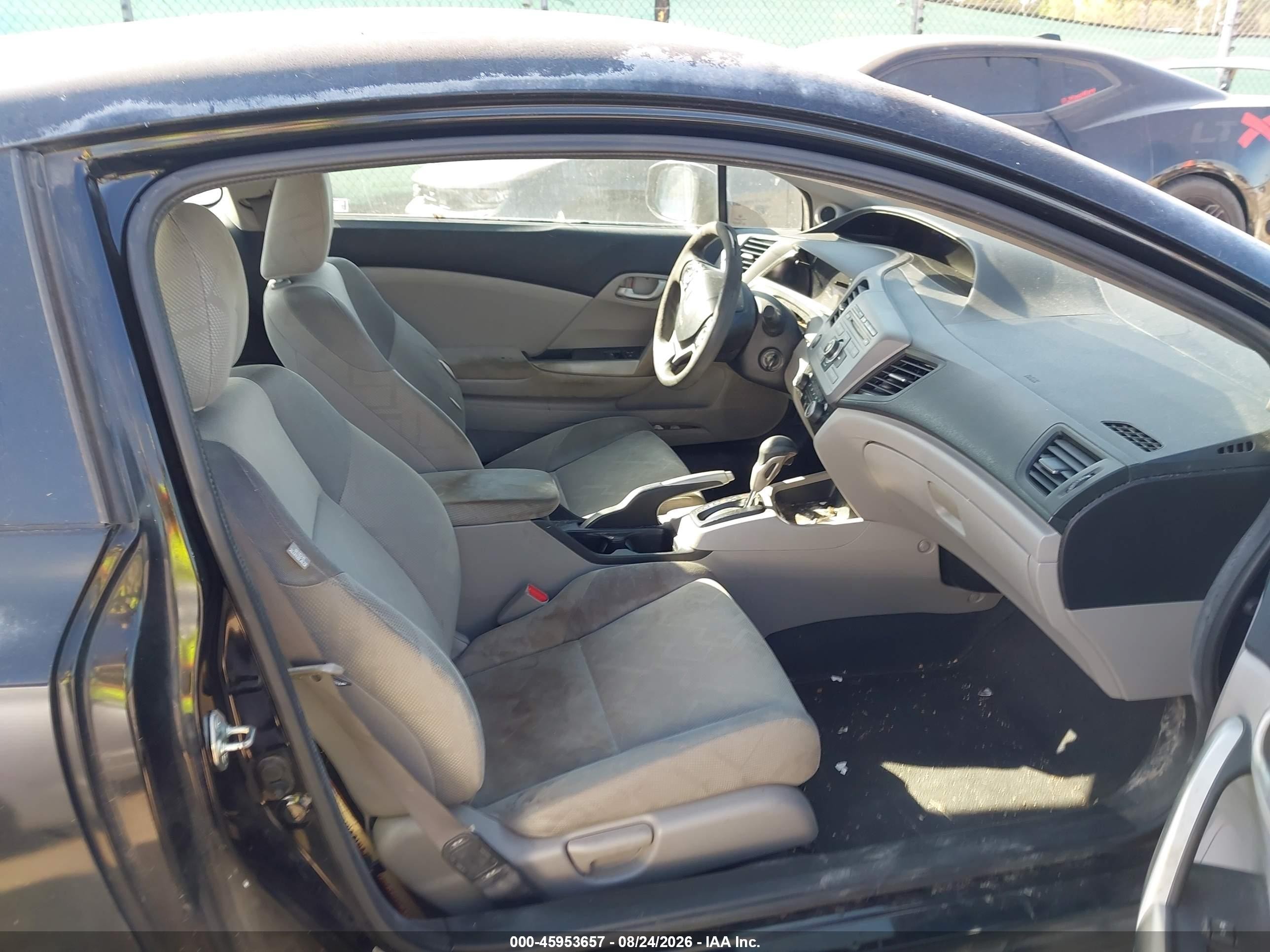 2012 Honda Civic Lx Black vin: 2HGFG3B57CH561586