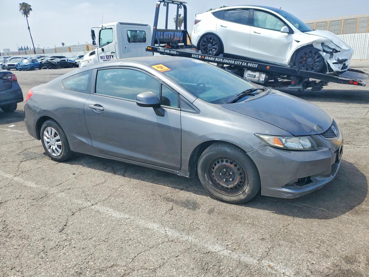 2013 Honda Civic Gray vin: 2HGFG3B57DH502376