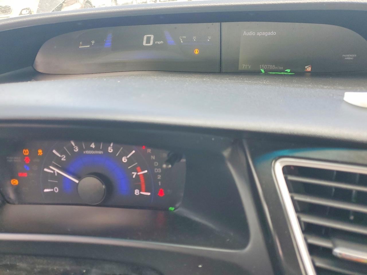 2013 Honda Civic Gray vin: 2HGFG3B57DH502376