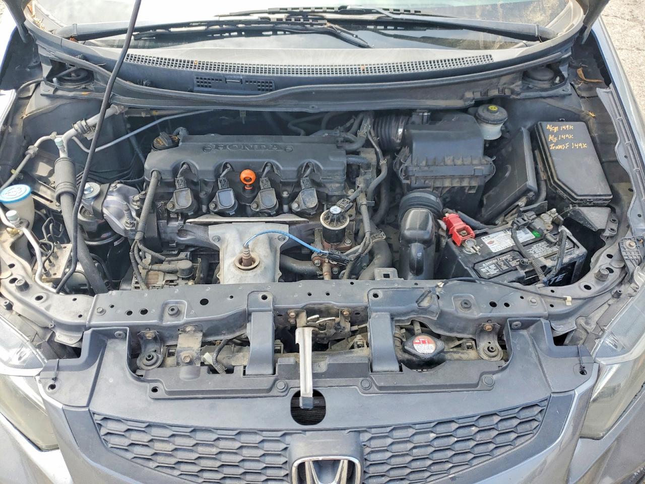 2013 Honda Civic Gray vin: 2HGFG3B57DH502376