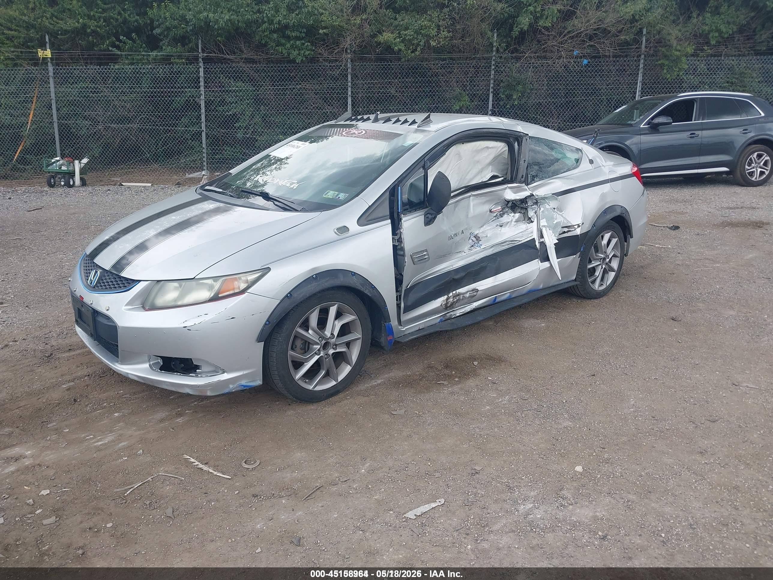 2013 Honda Civic Lx Серебряный vin: 2HGFG3B57DH508971