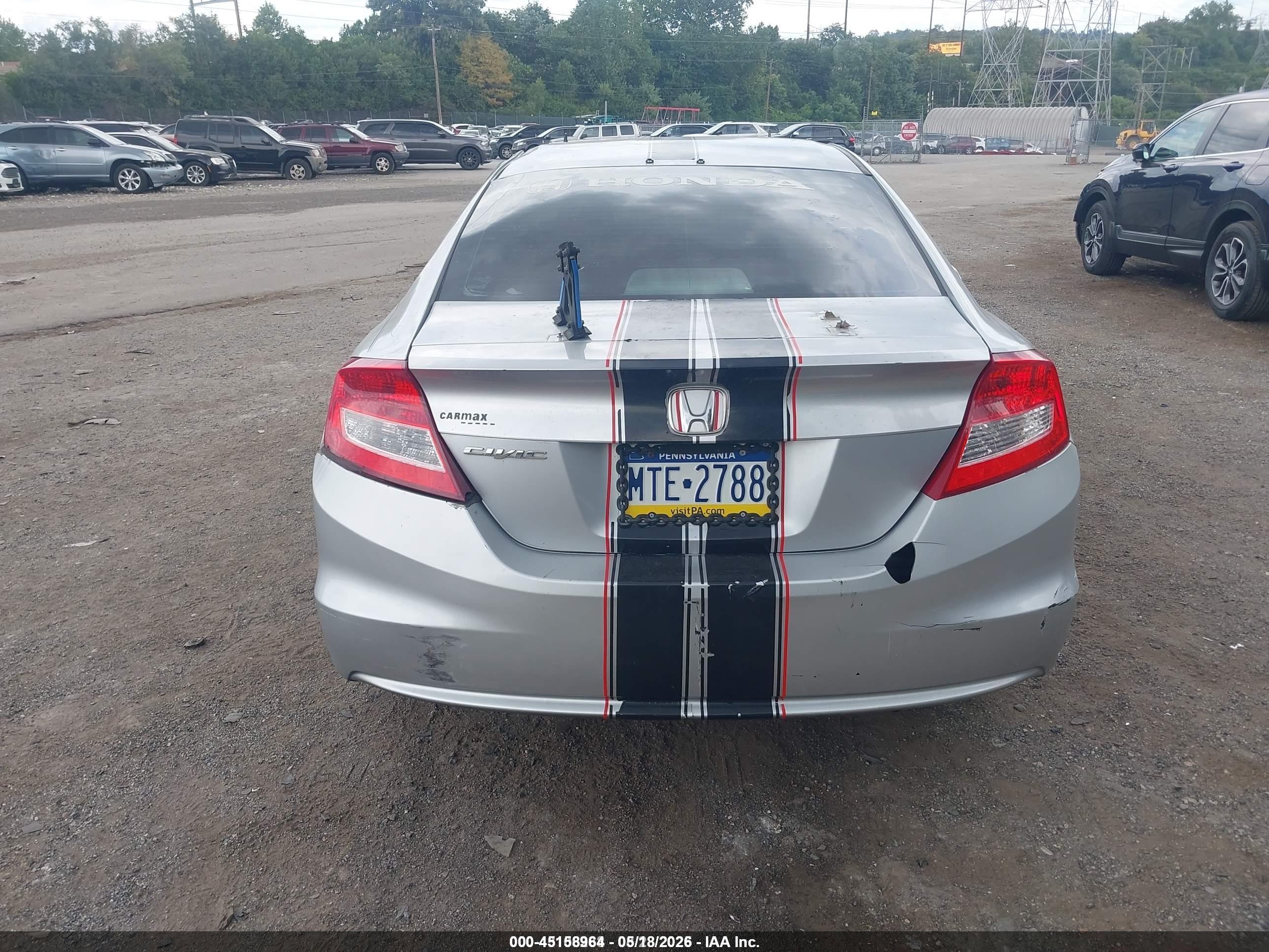 2013 Honda Civic Lx Серебряный vin: 2HGFG3B57DH508971