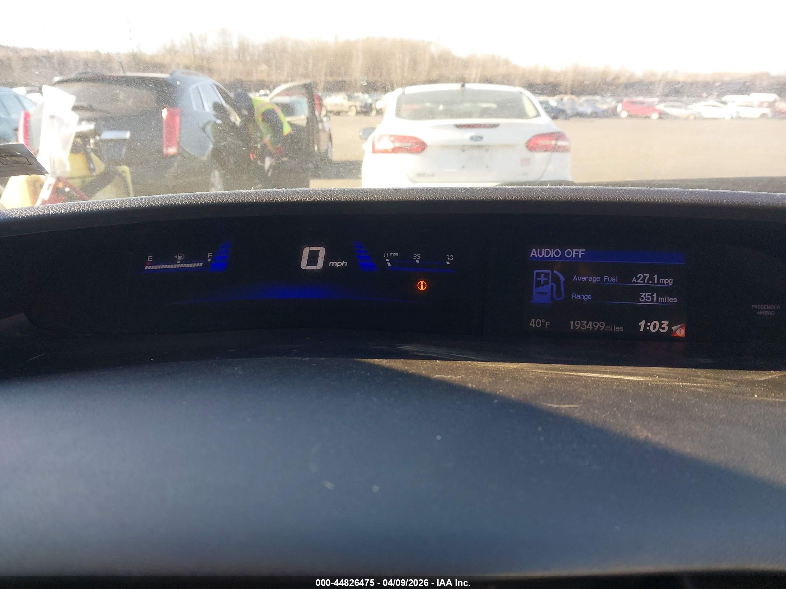 2013 Honda Civic Lx Blue vin: 2HGFG3B57DH509702