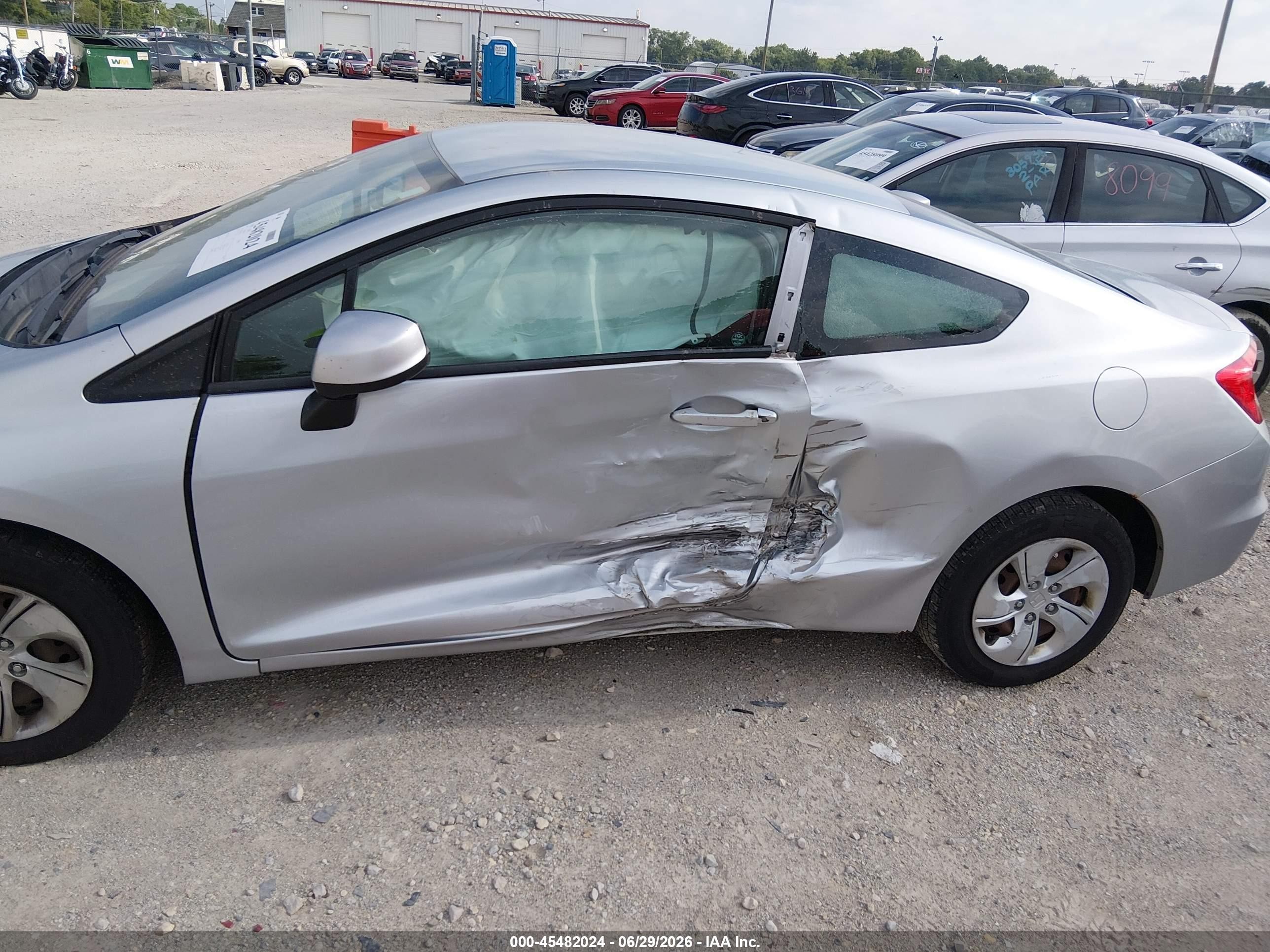 2013 Honda Civic Lx Silver vin: 2HGFG3B57DH512342