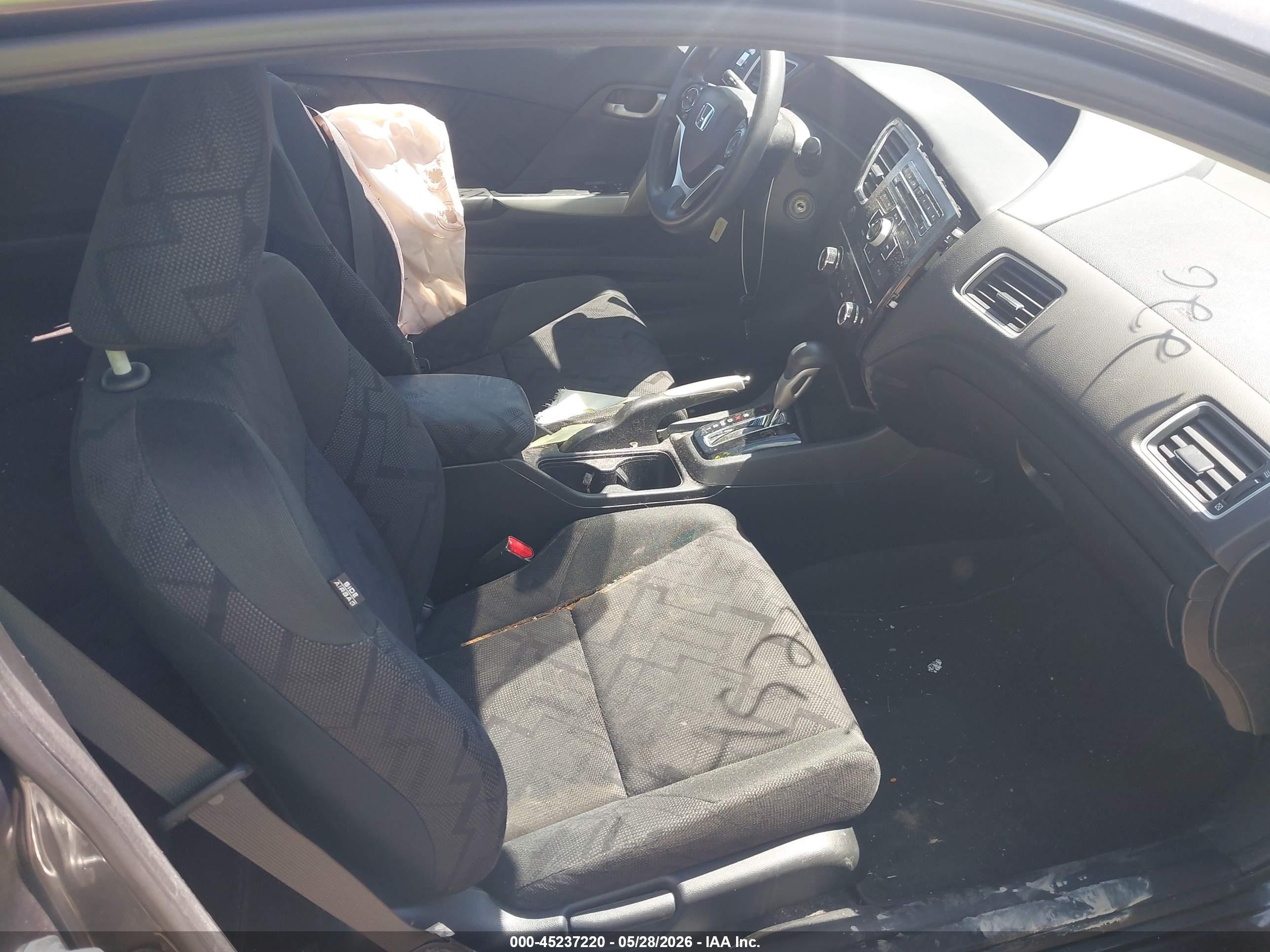 2013 Honda Civic Lx Gray vin: 2HGFG3B57DH519470