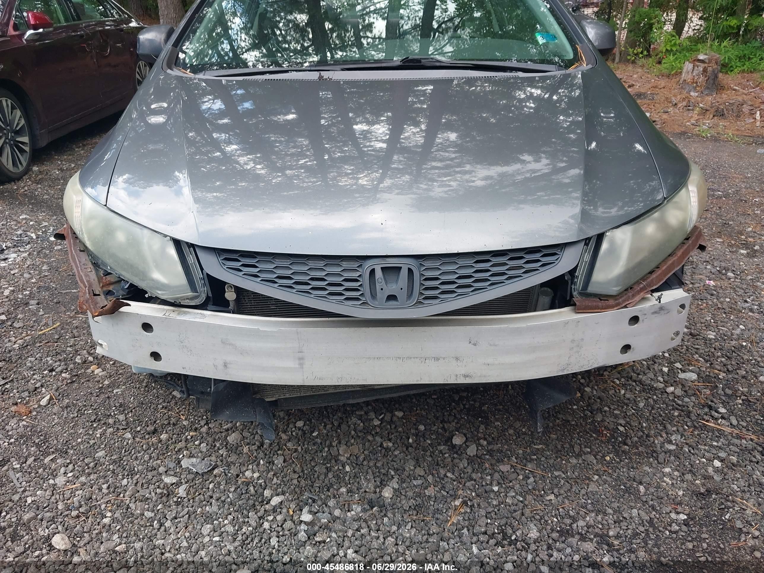 2013 Honda Civic Lx Gray vin: 2HGFG3B57DH525611