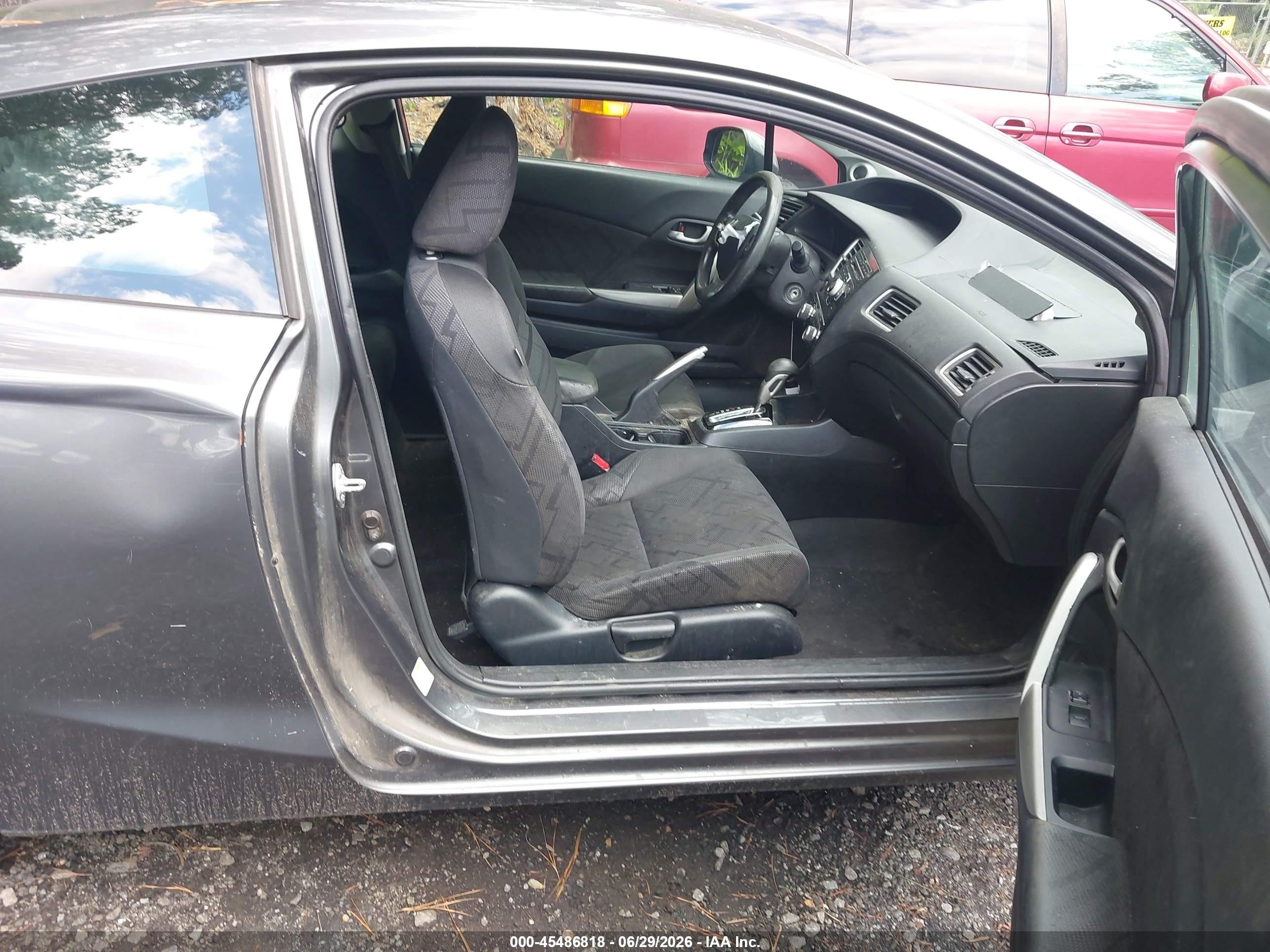 2013 Honda Civic Lx Gray vin: 2HGFG3B57DH525611
