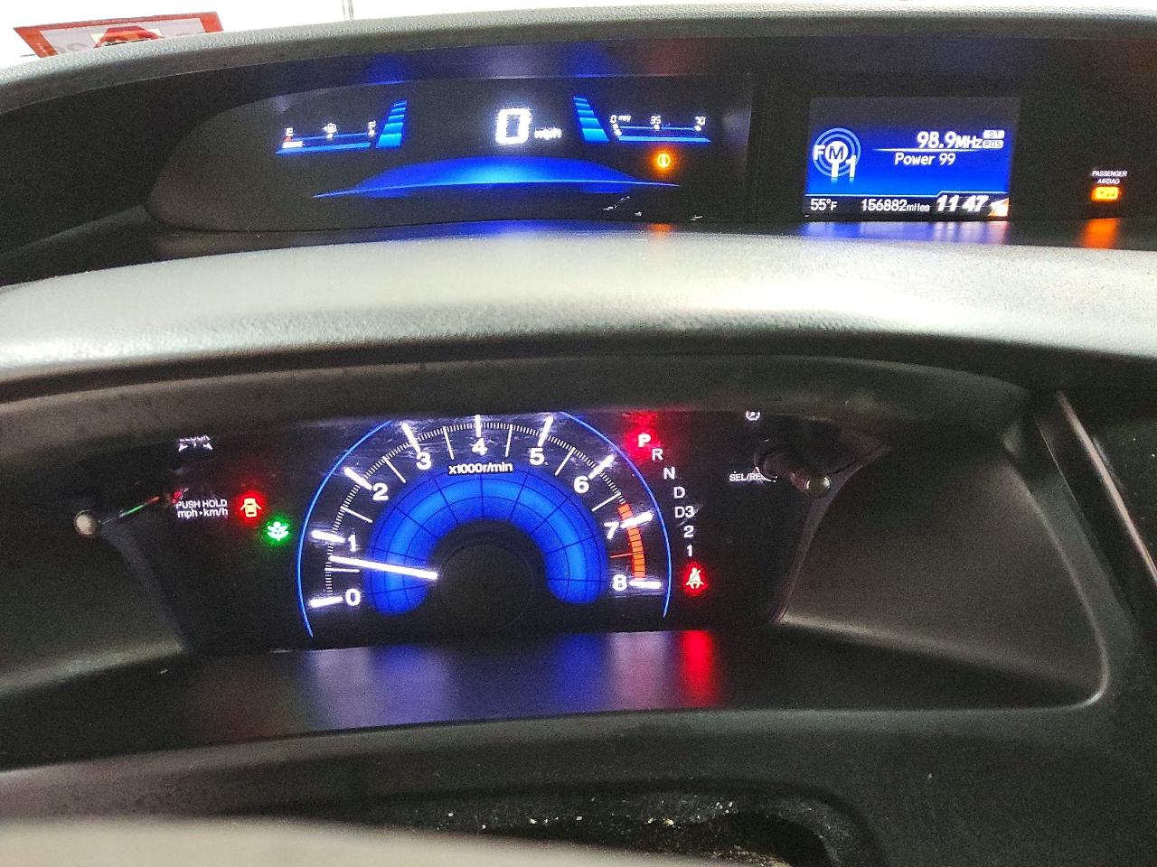 2013 Honda Civic Lx Black vin: 2HGFG3B57DH527777