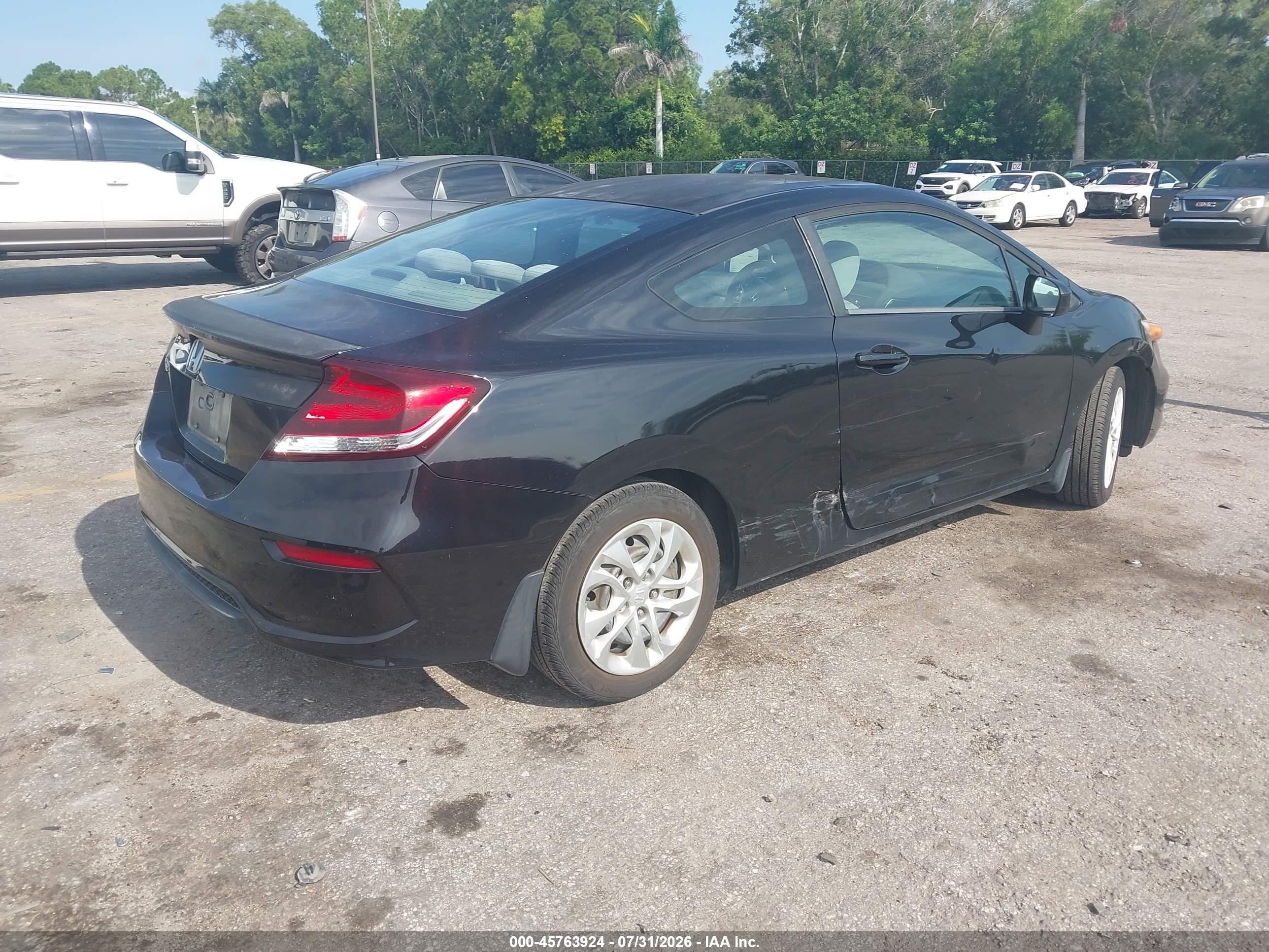 2014 Honda Civic Lx Black vin: 2HGFG3B57EH507093