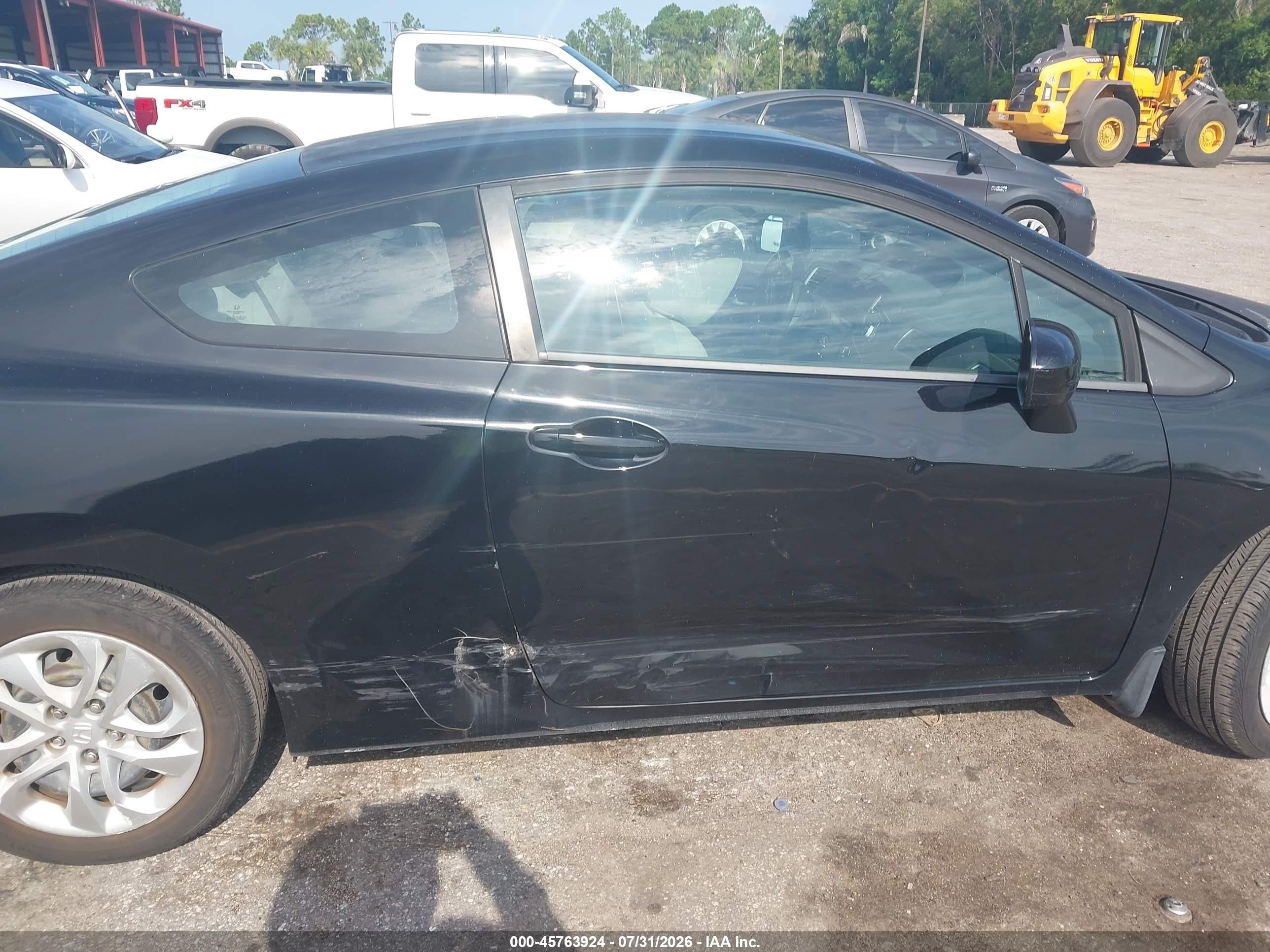 2014 Honda Civic Lx Black vin: 2HGFG3B57EH507093