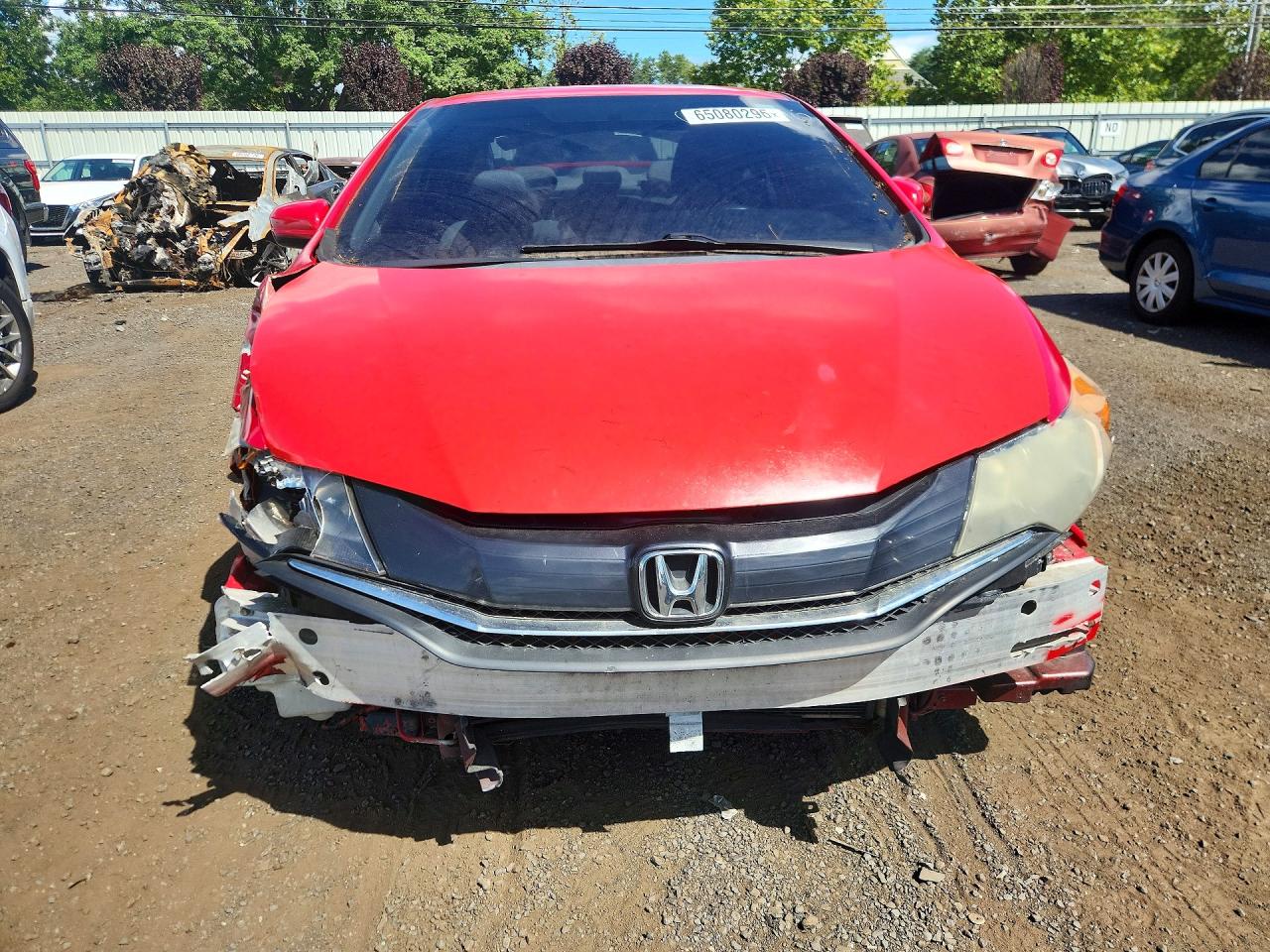 2015 Honda Civic Lx Красный vin: 2HGFG3B57FH501084