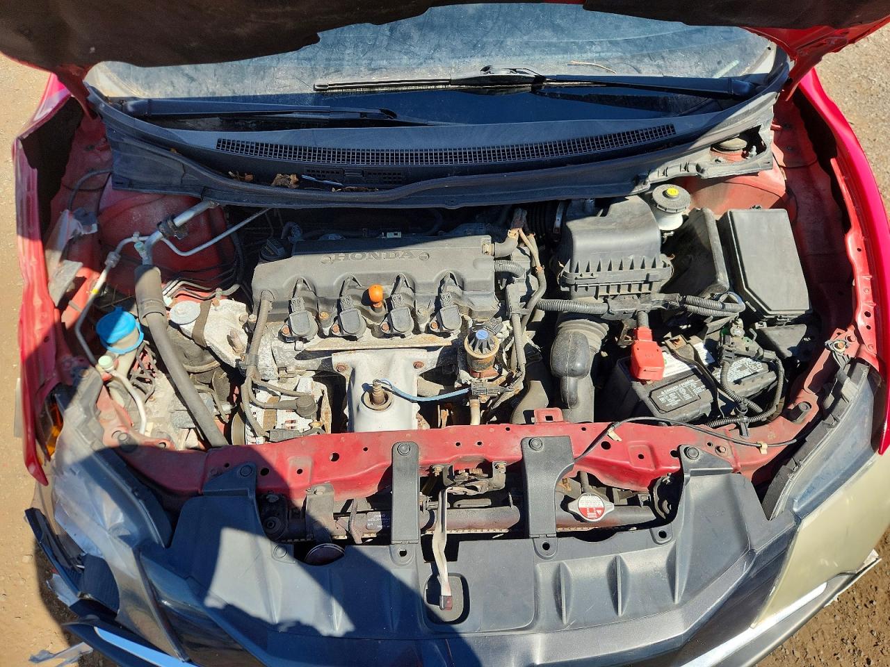 2015 Honda Civic Lx Красный vin: 2HGFG3B57FH501084