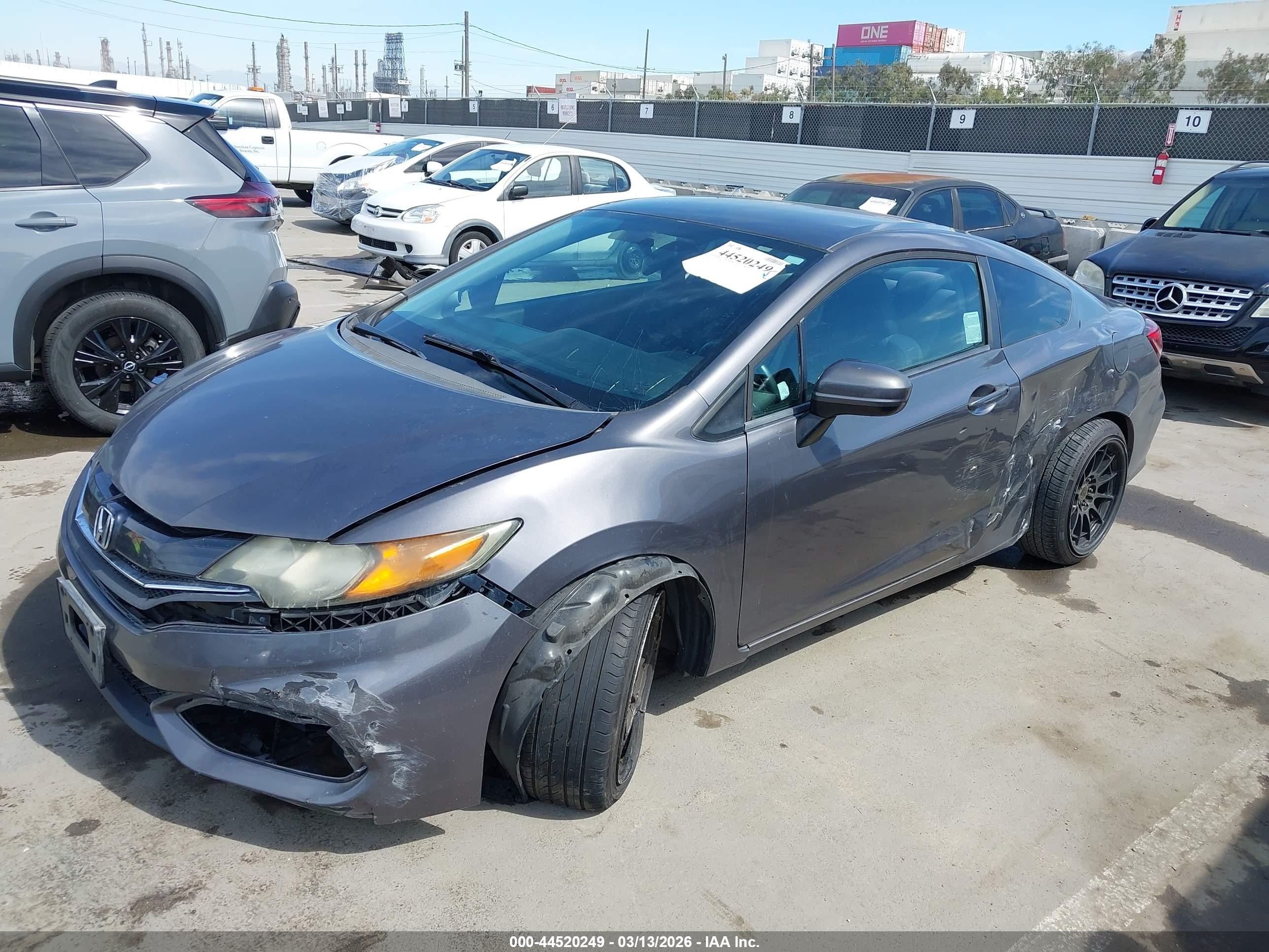 2015 Honda Civic Lx Gray vin: 2HGFG3B57FH507449