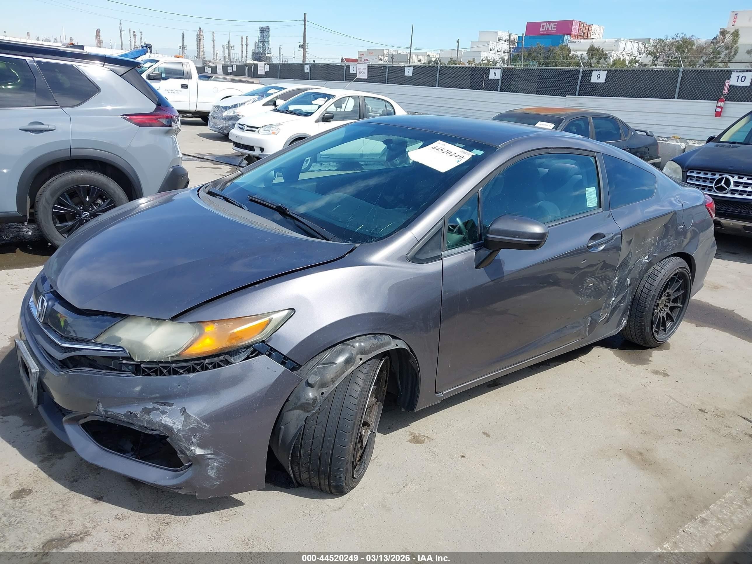 2015 Honda Civic Lx Gray vin: 2HGFG3B57FH507449