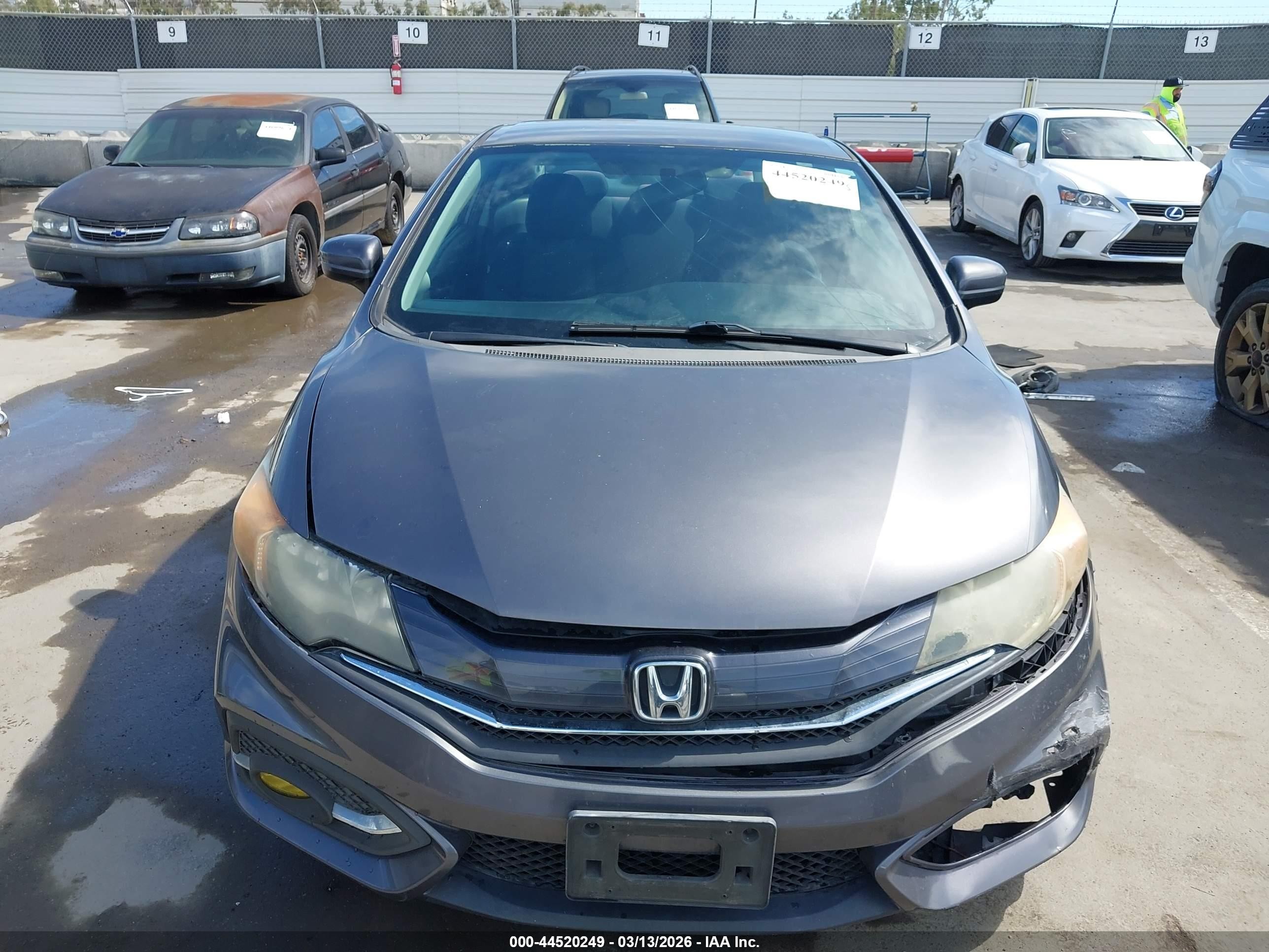 2015 Honda Civic Lx Gray vin: 2HGFG3B57FH507449