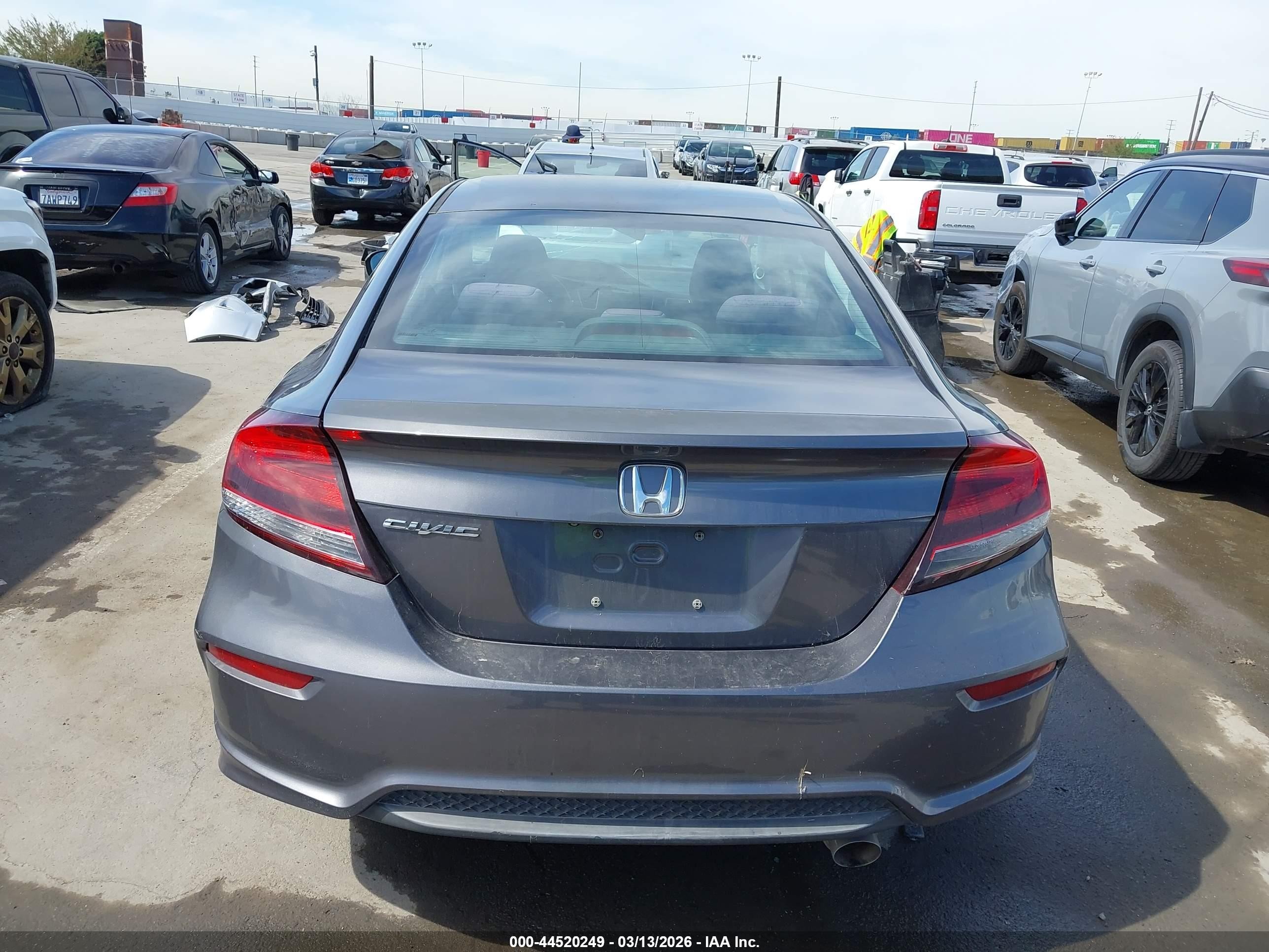 2015 Honda Civic Lx Gray vin: 2HGFG3B57FH507449