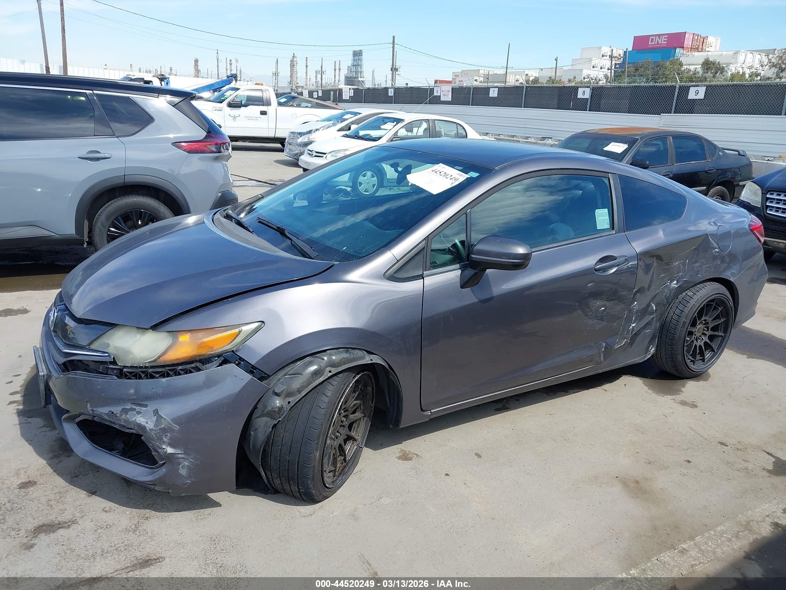 2015 Honda Civic Lx Gray vin: 2HGFG3B57FH507449
