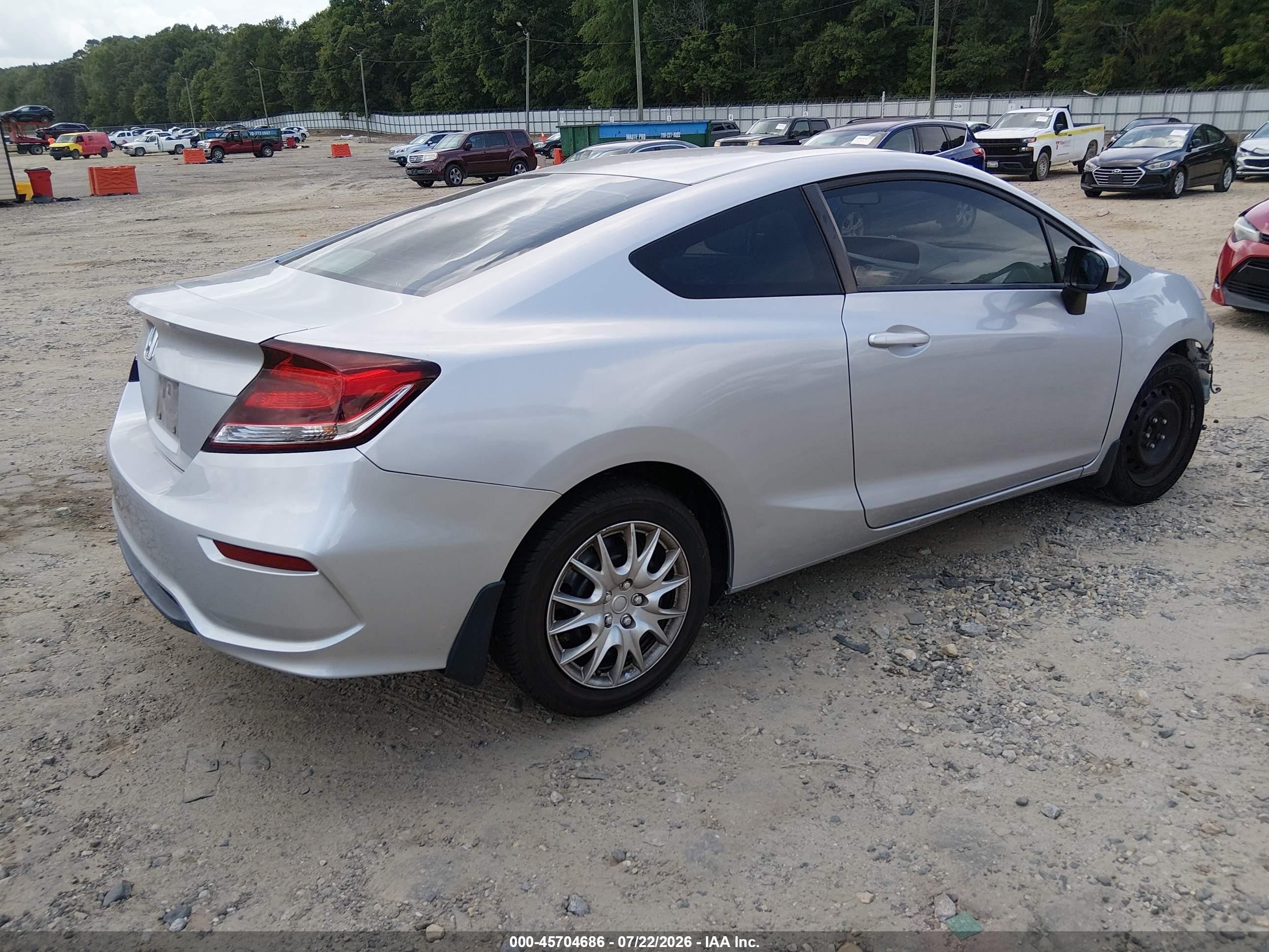 2015 Honda Civic Lx Silver vin: 2HGFG3B57FH509749