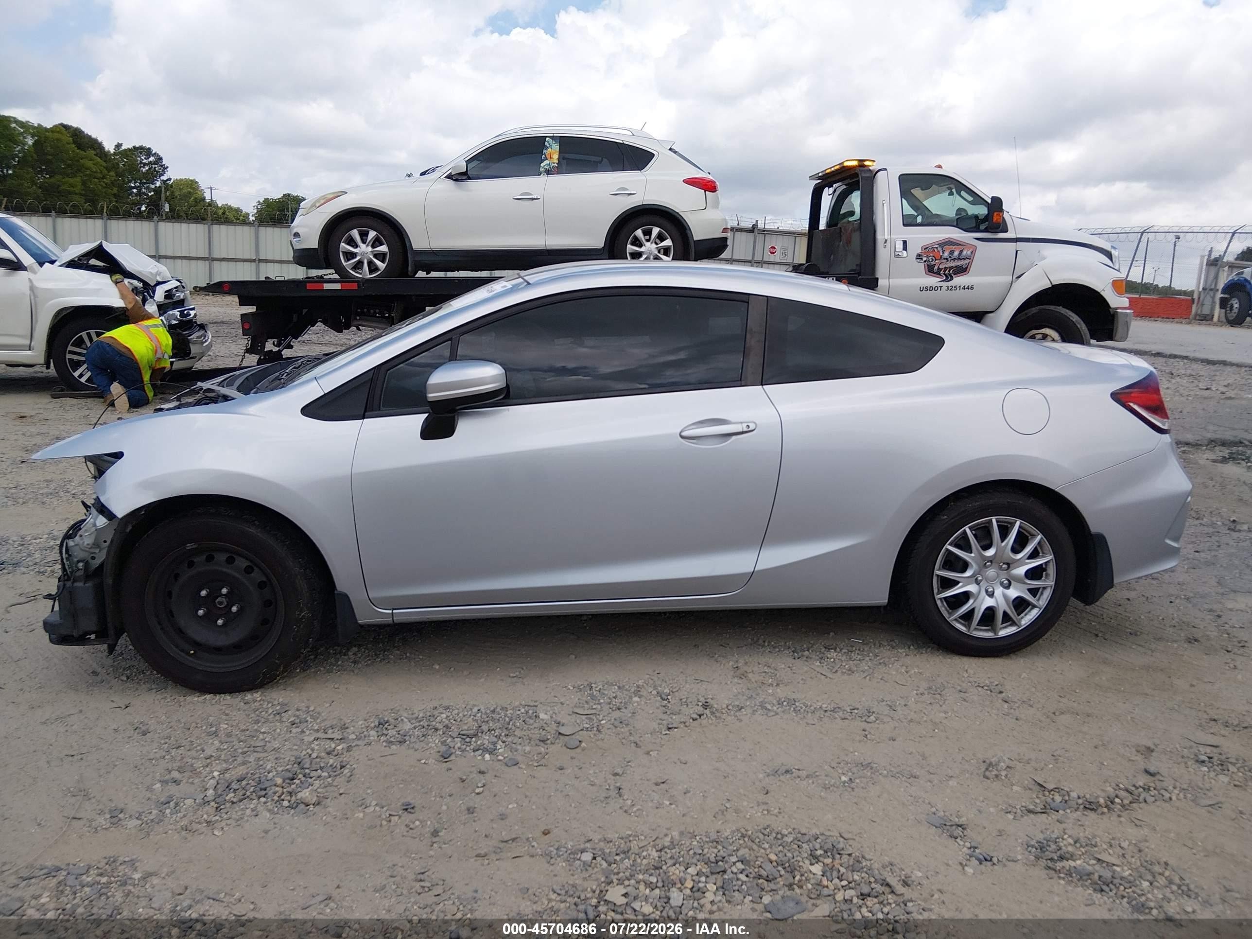 2015 Honda Civic Lx Silver vin: 2HGFG3B57FH509749