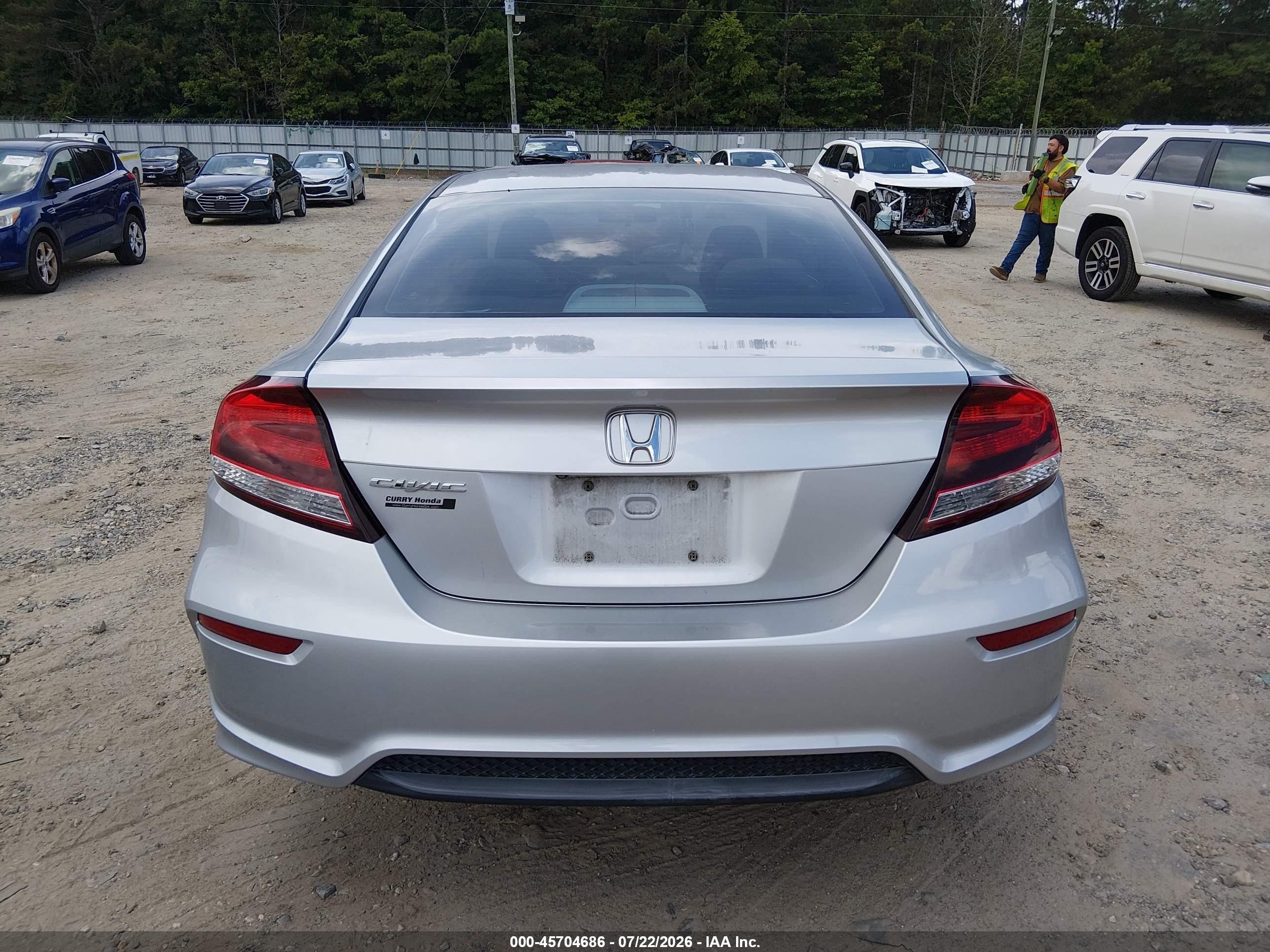 2015 Honda Civic Lx Silver vin: 2HGFG3B57FH509749