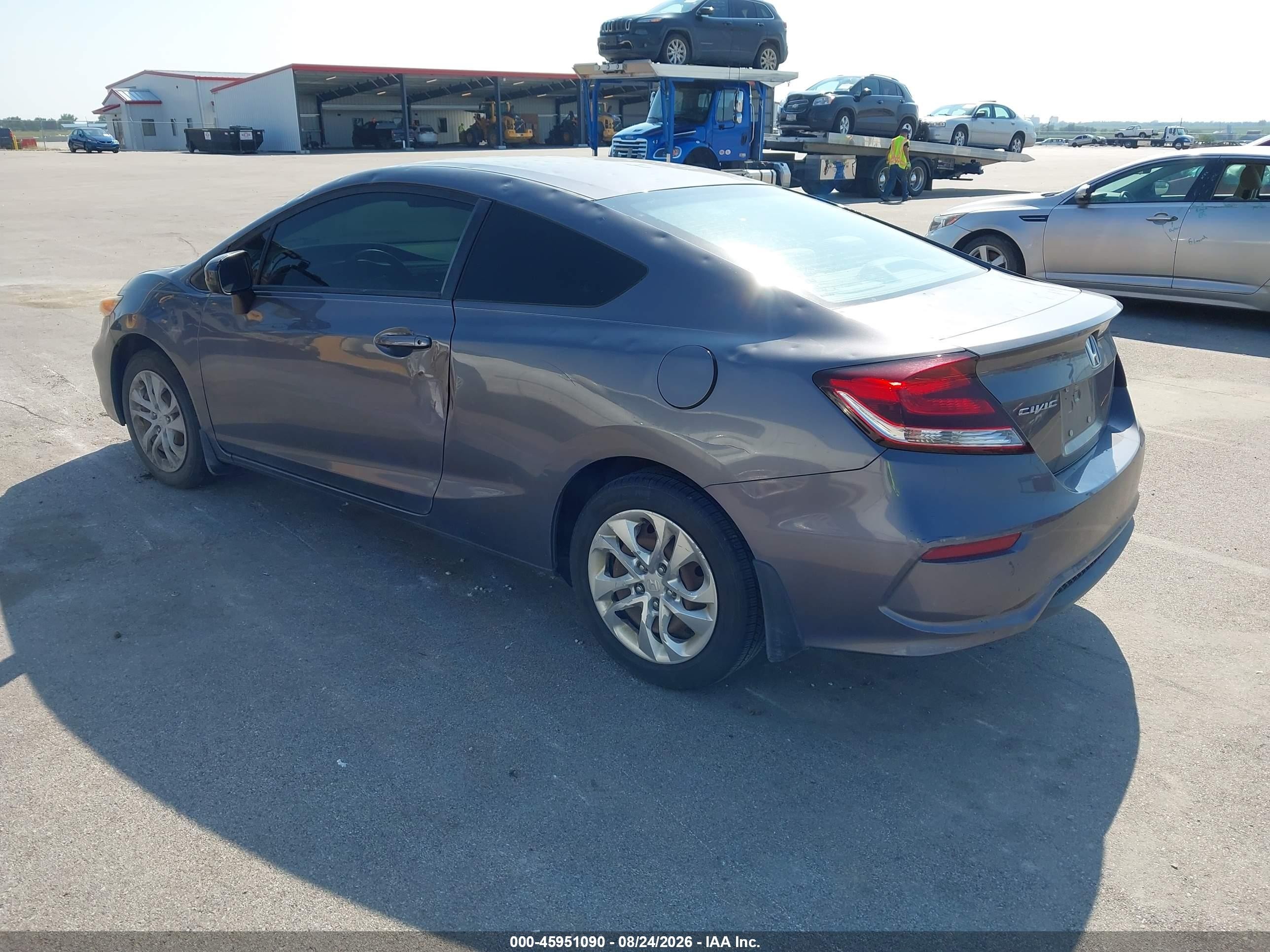 2015 Honda Civic Lx Серый vin: 2HGFG3B57FH512523