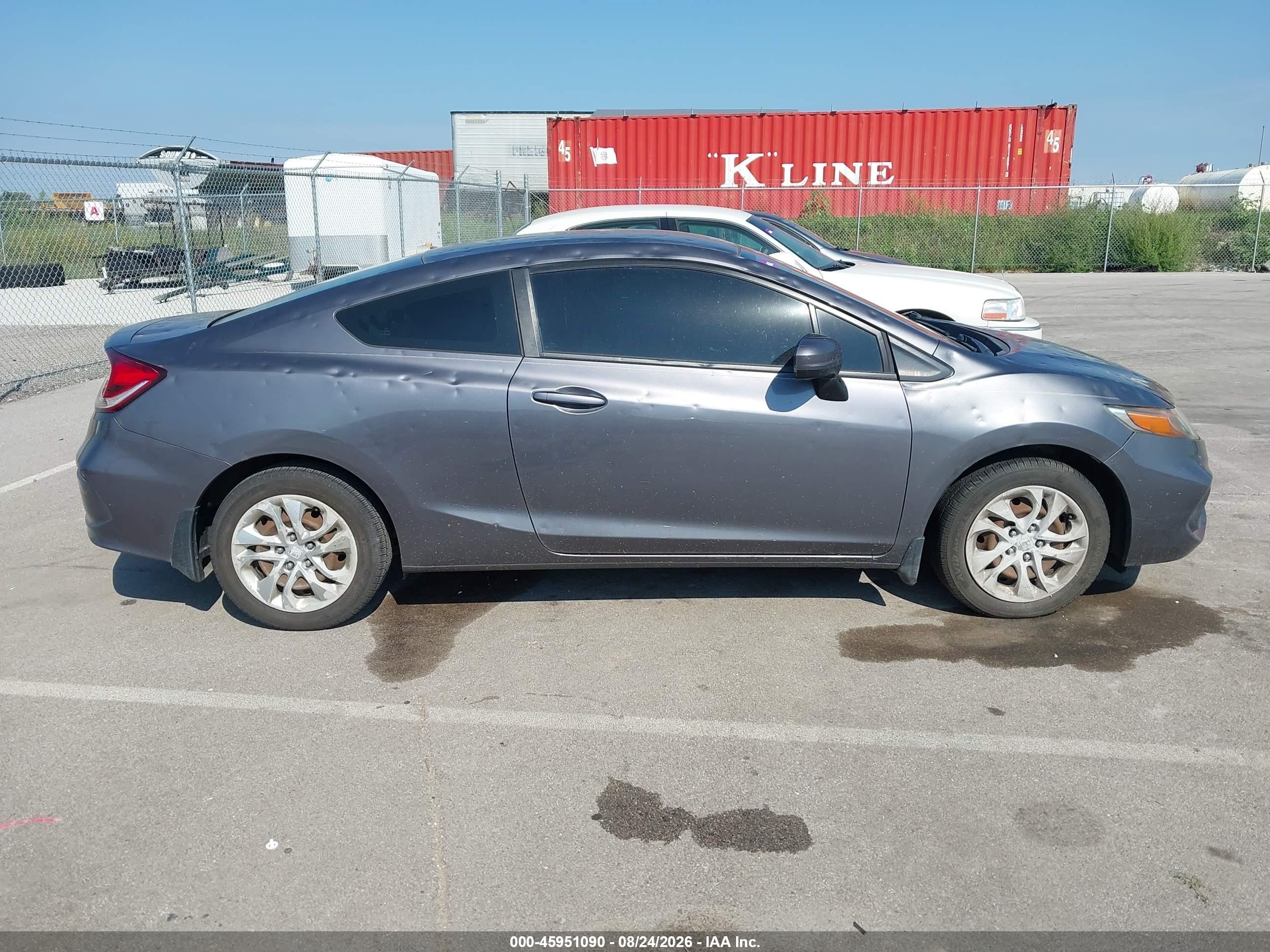 2015 Honda Civic Lx Серый vin: 2HGFG3B57FH512523