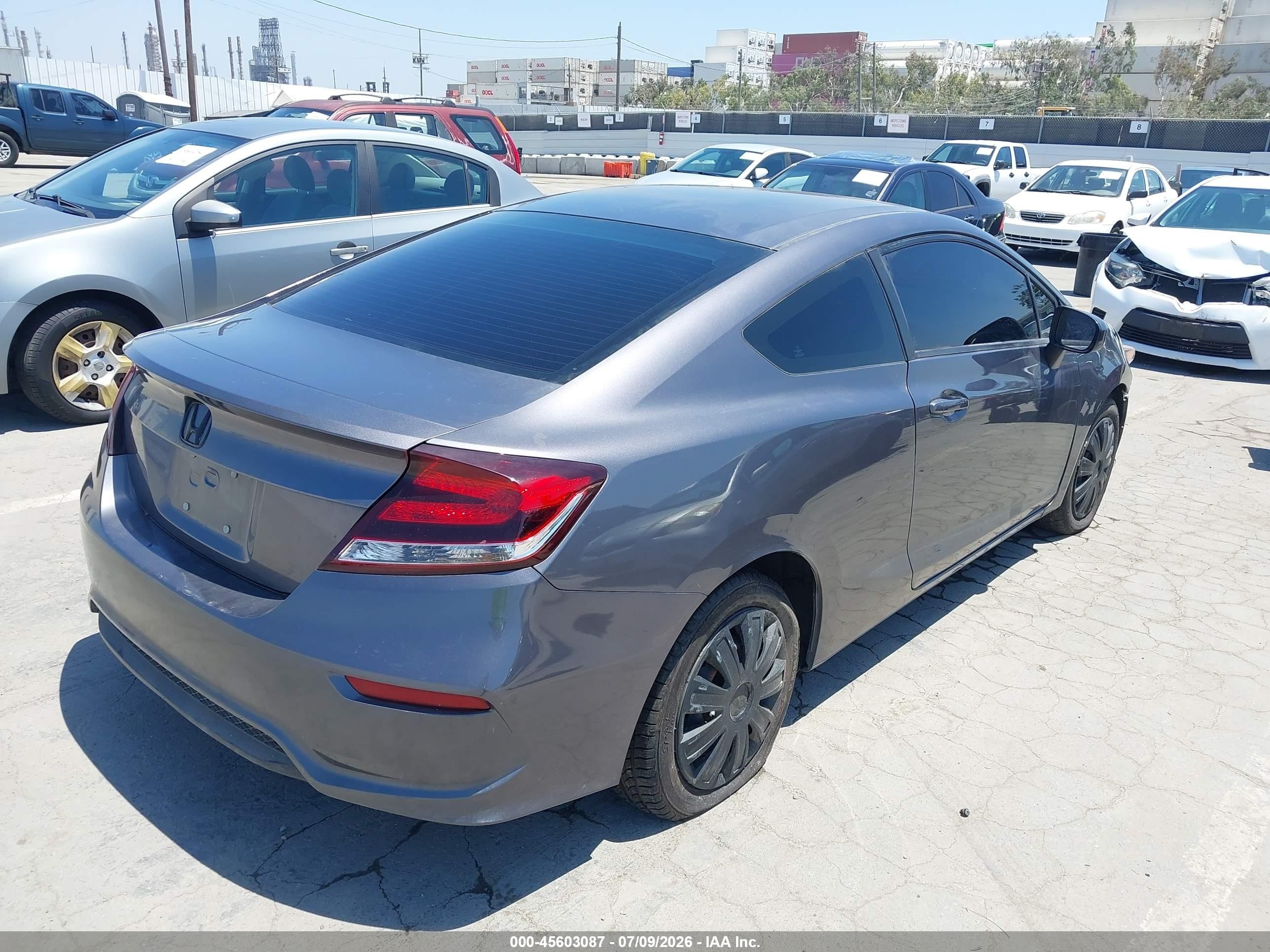 2015 Honda Civic Lx Gray vin: 2HGFG3B57FH519651