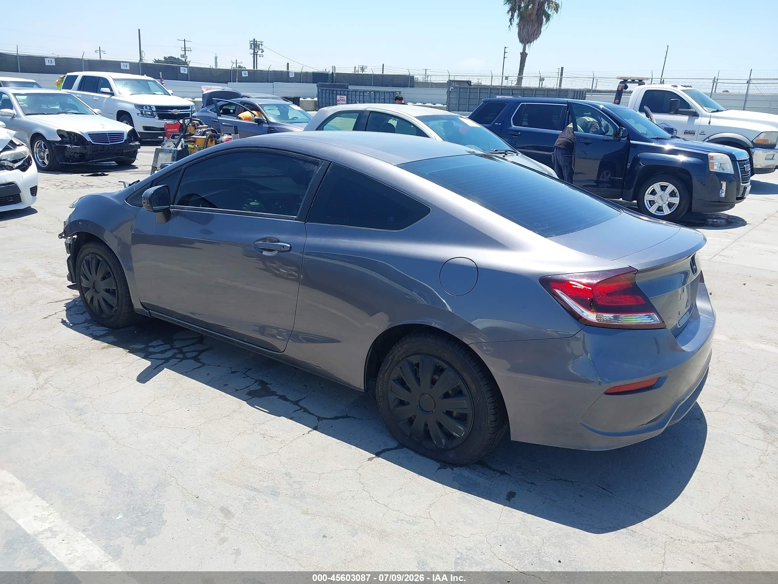 2015 Honda Civic Lx Gray vin: 2HGFG3B57FH519651