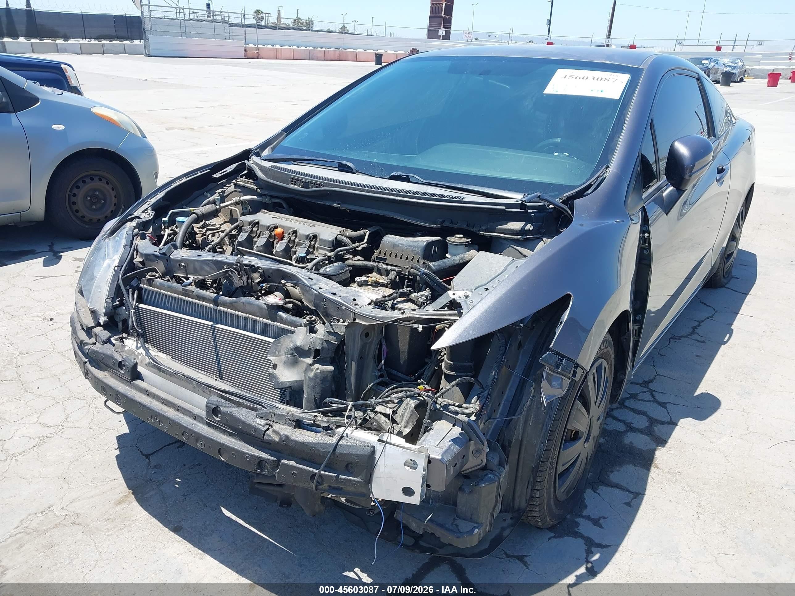 2015 Honda Civic Lx Gray vin: 2HGFG3B57FH519651