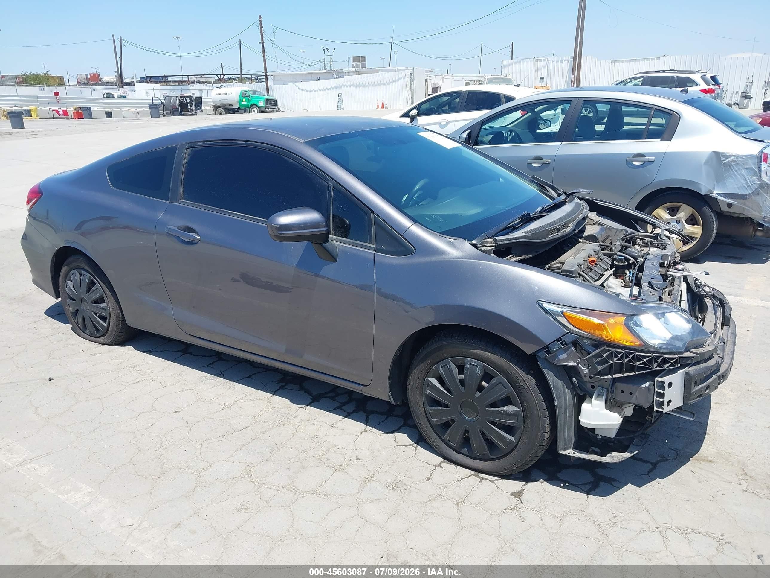 2015 Honda Civic Lx Gray vin: 2HGFG3B57FH519651