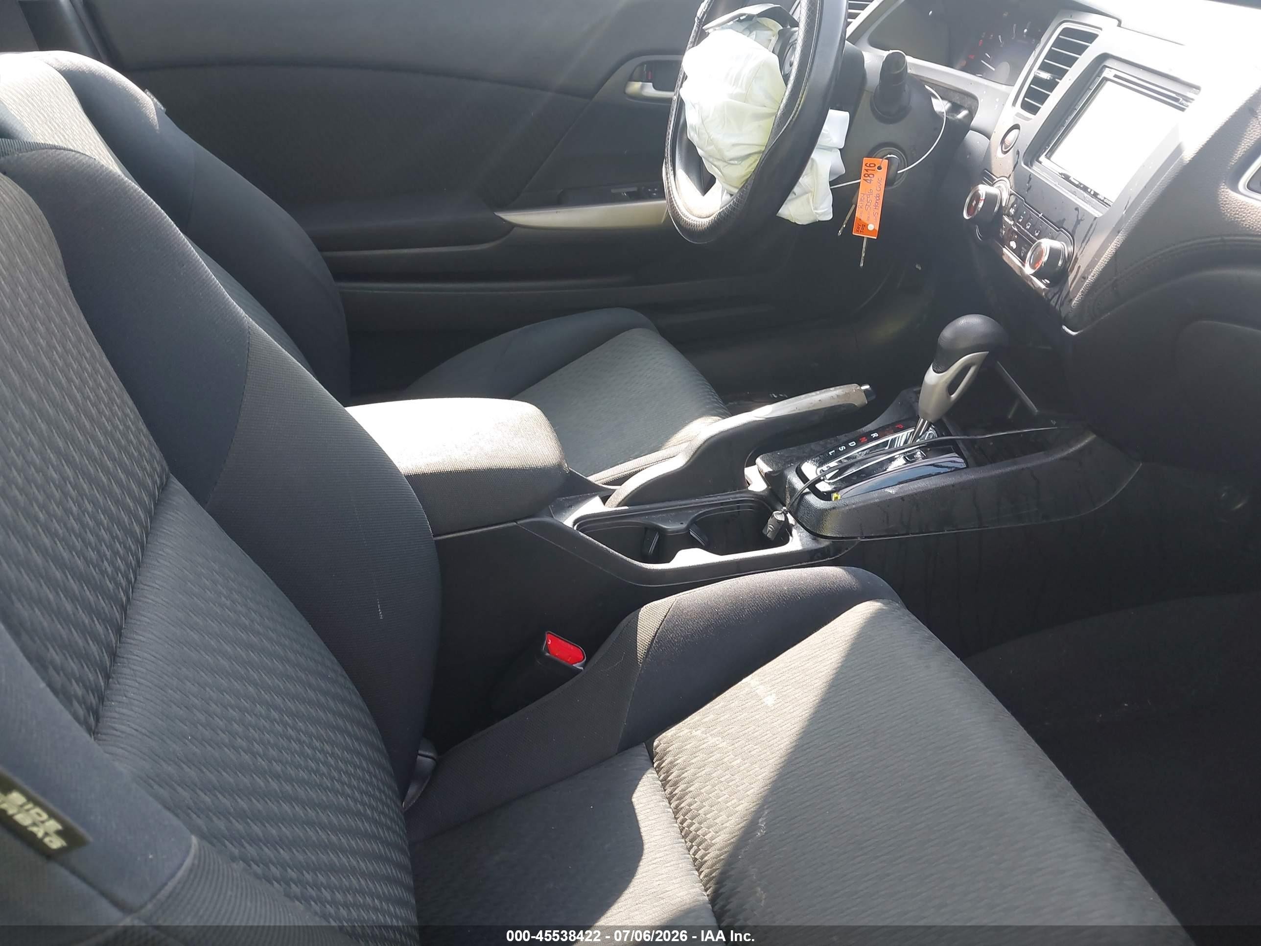 2015 Honda Civic Lx Gray vin: 2HGFG3B57FH523702