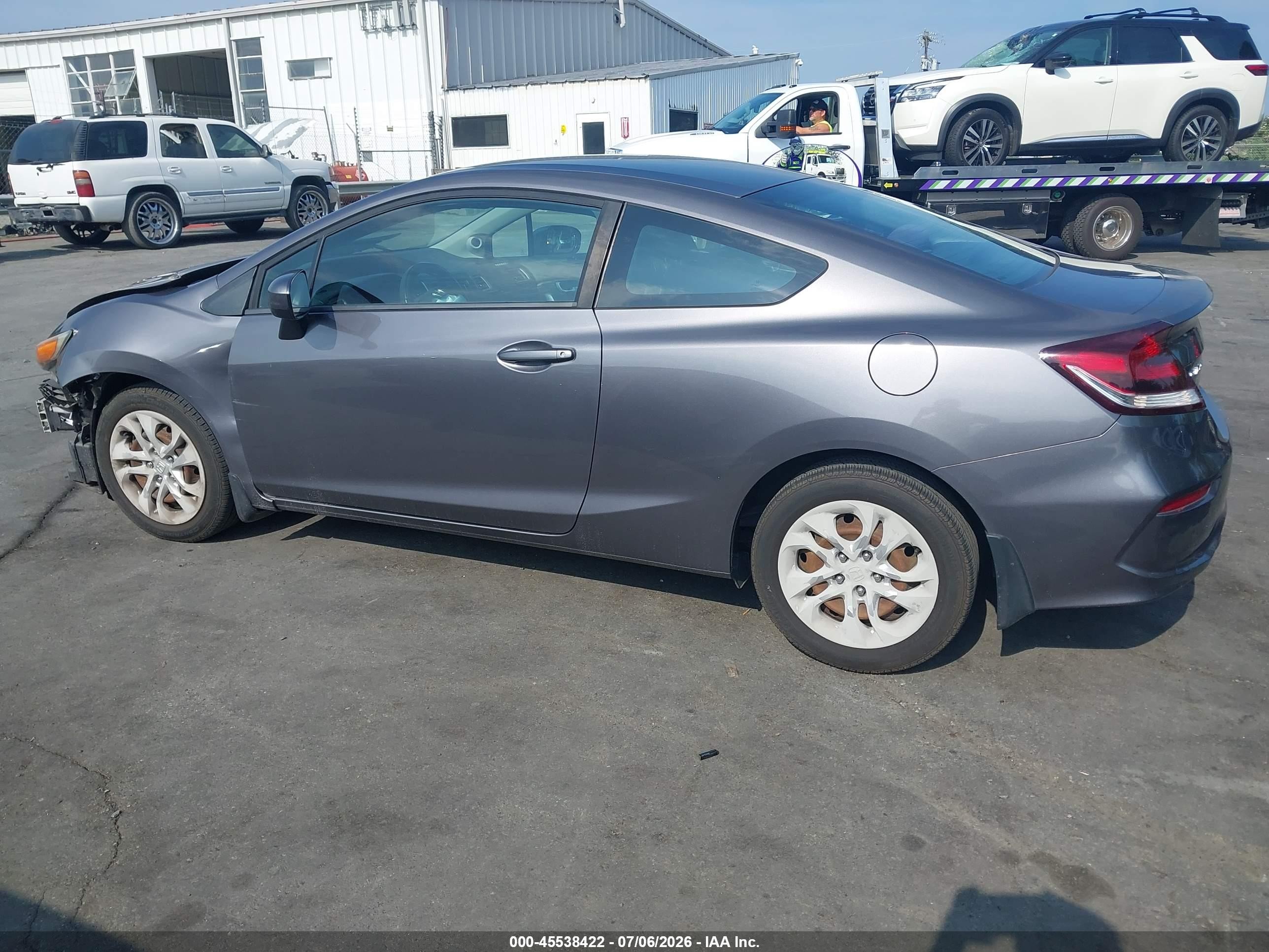 2015 Honda Civic Lx Gray vin: 2HGFG3B57FH523702