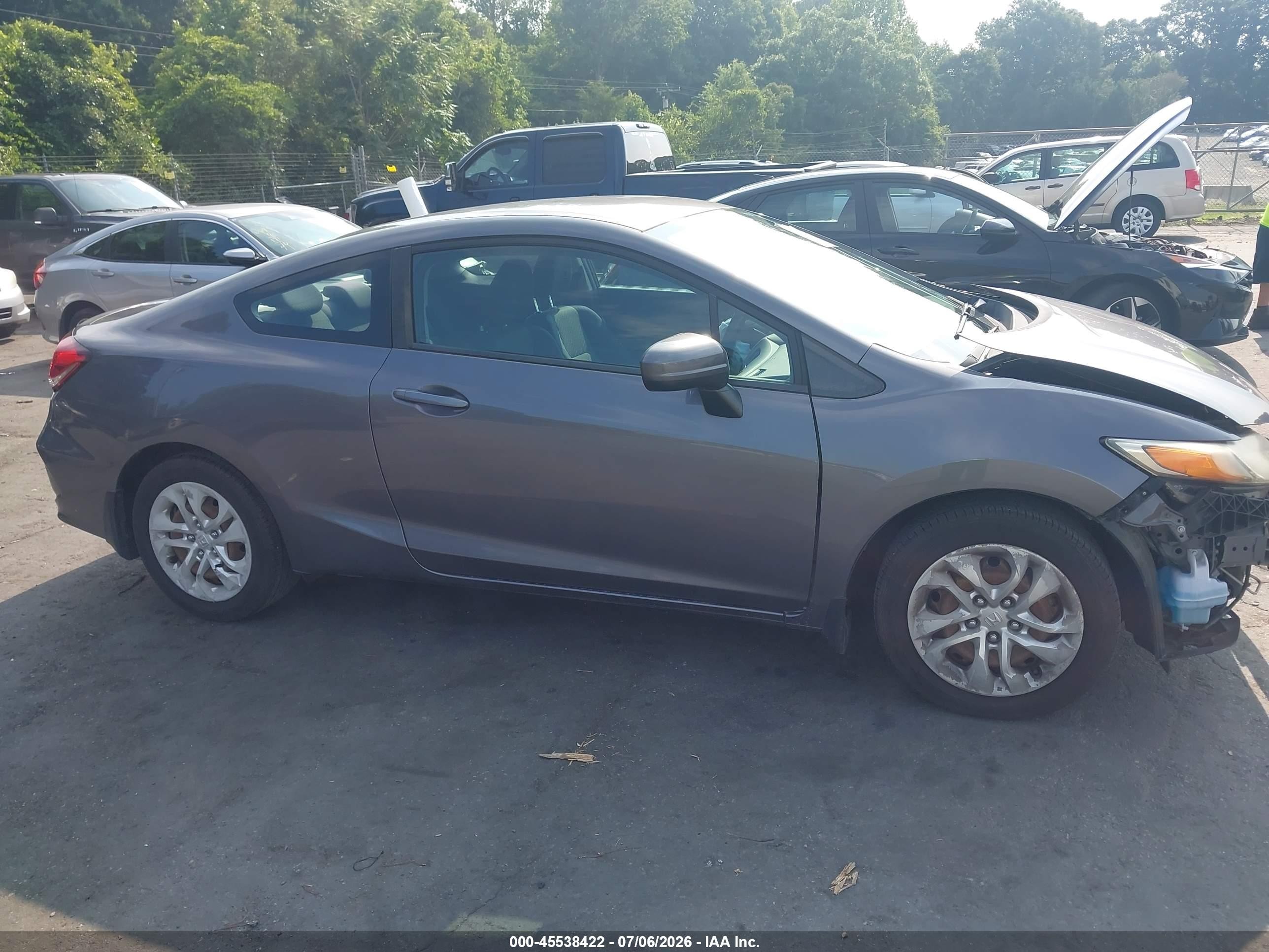 2015 Honda Civic Lx Gray vin: 2HGFG3B57FH523702