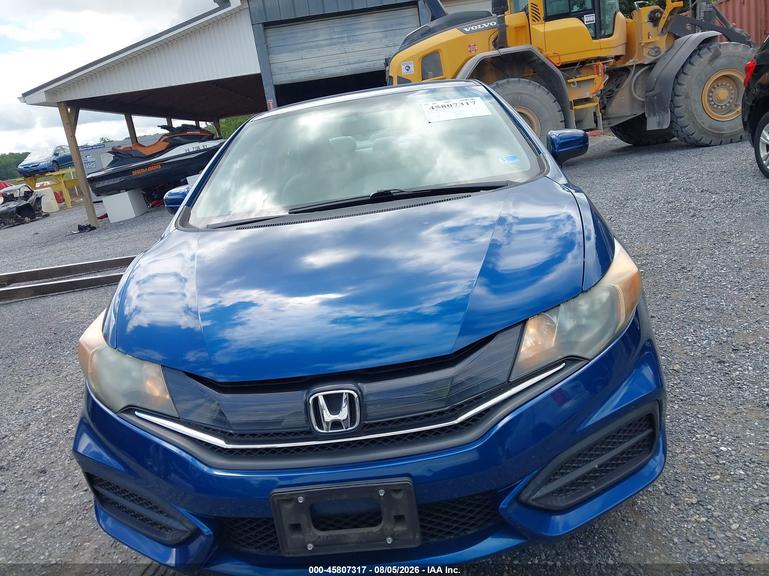 2015 Honda Civic Lx Blue vin: 2HGFG3B57FH524672