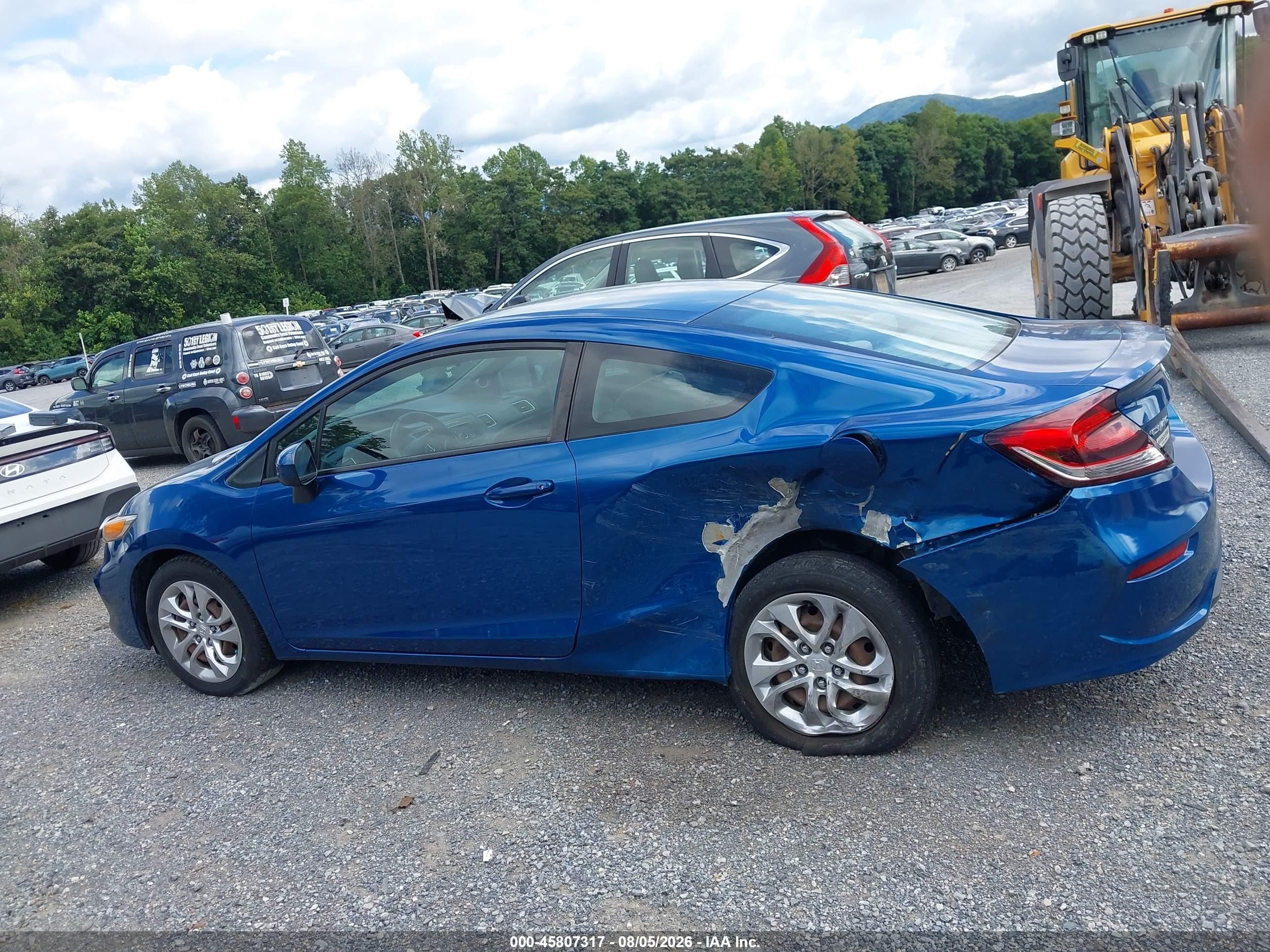 2015 Honda Civic Lx Blue vin: 2HGFG3B57FH524672
