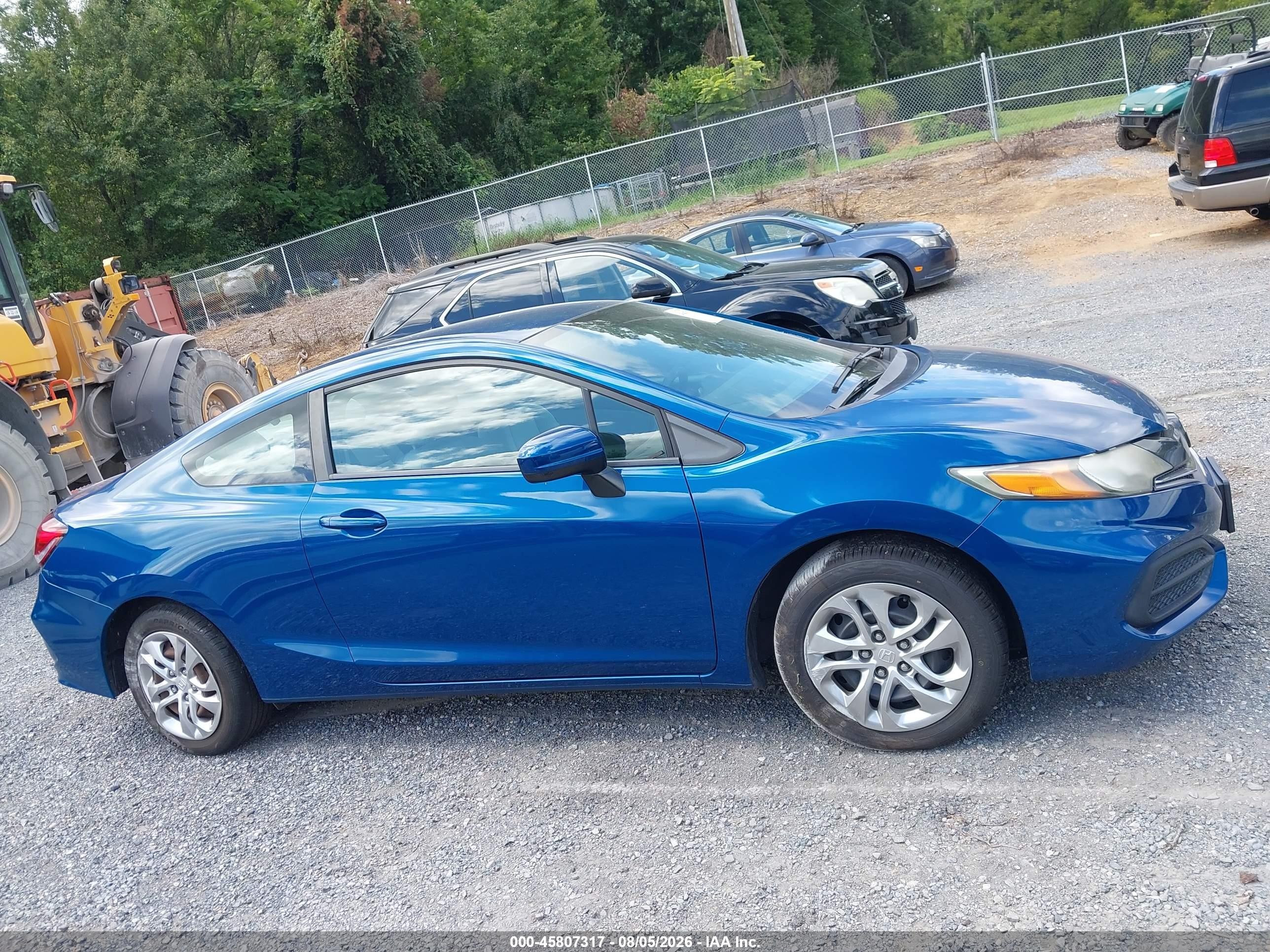 2015 Honda Civic Lx Blue vin: 2HGFG3B57FH524672