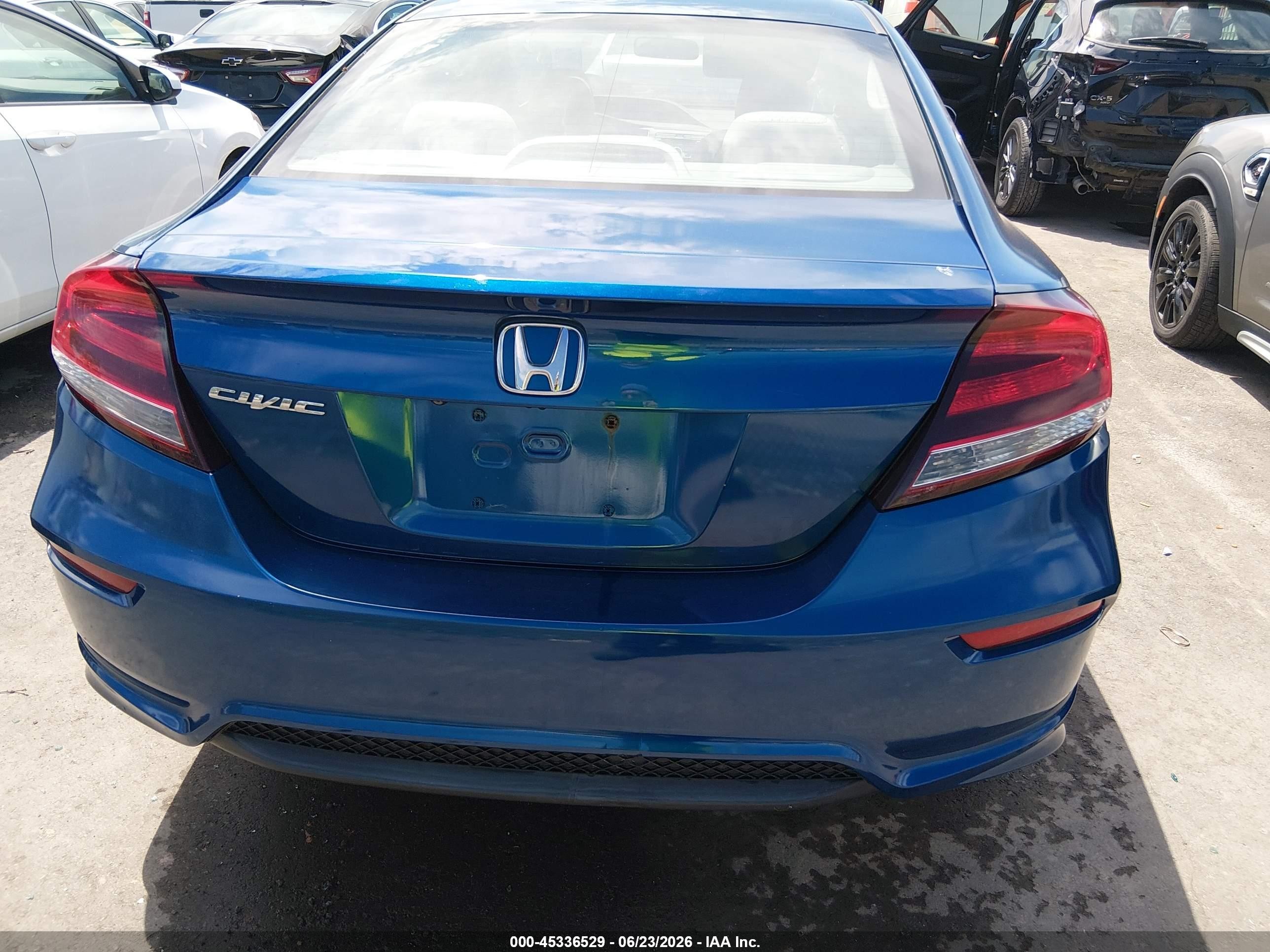 2015 Honda Civic Lx Blue vin: 2HGFG3B57FH531704