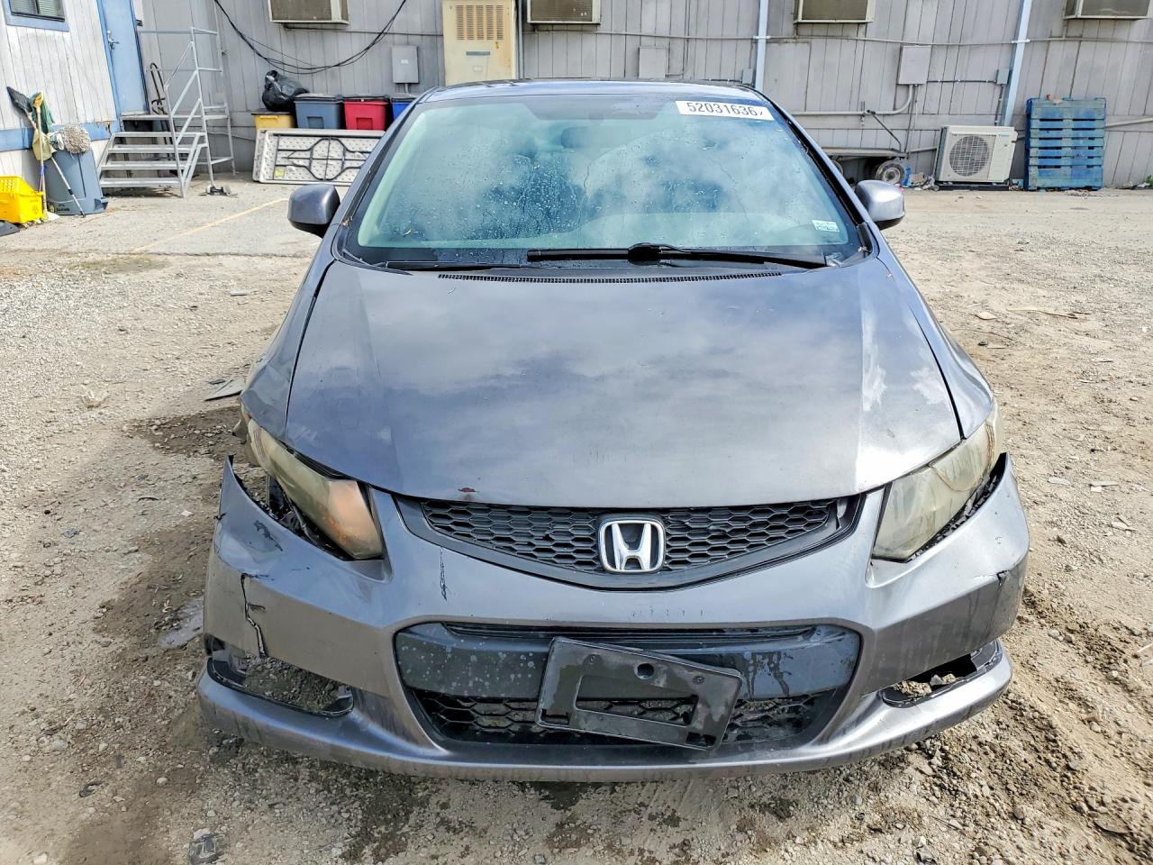2012 Honda Civic Lx Gray vin: 2HGFG3B58CH515457