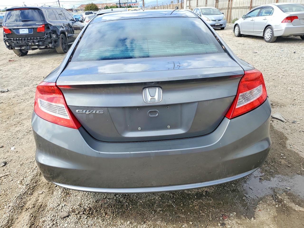 2012 Honda Civic Lx Gray vin: 2HGFG3B58CH515457