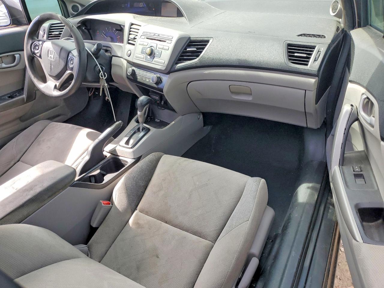 2012 Honda Civic Lx Gray vin: 2HGFG3B58CH515457