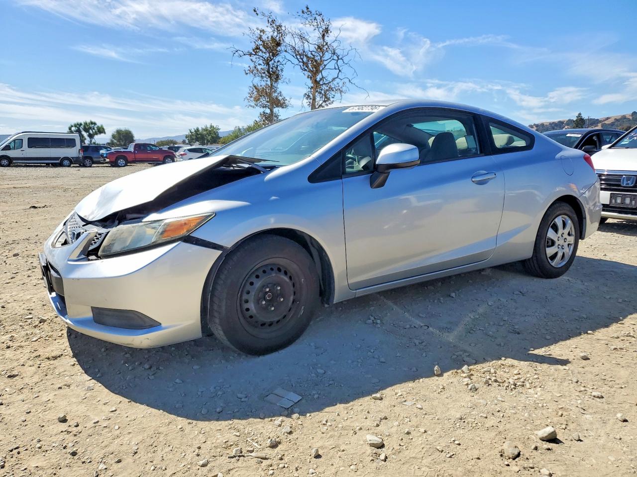 2012 Honda Civic Lx Silver vin: 2HGFG3B58CH525776