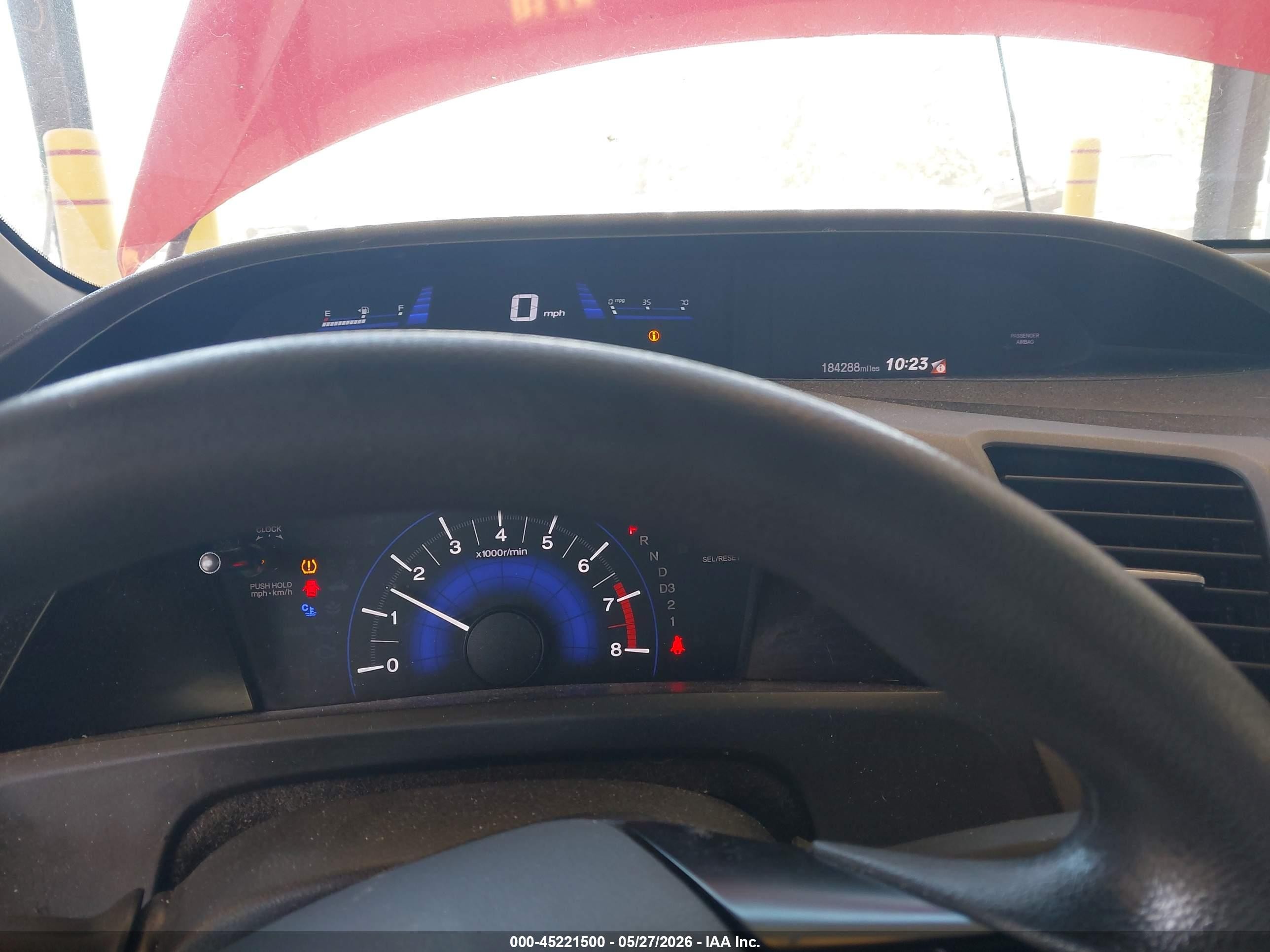 2012 Honda Civic Lx Red vin: 2HGFG3B58CH525888