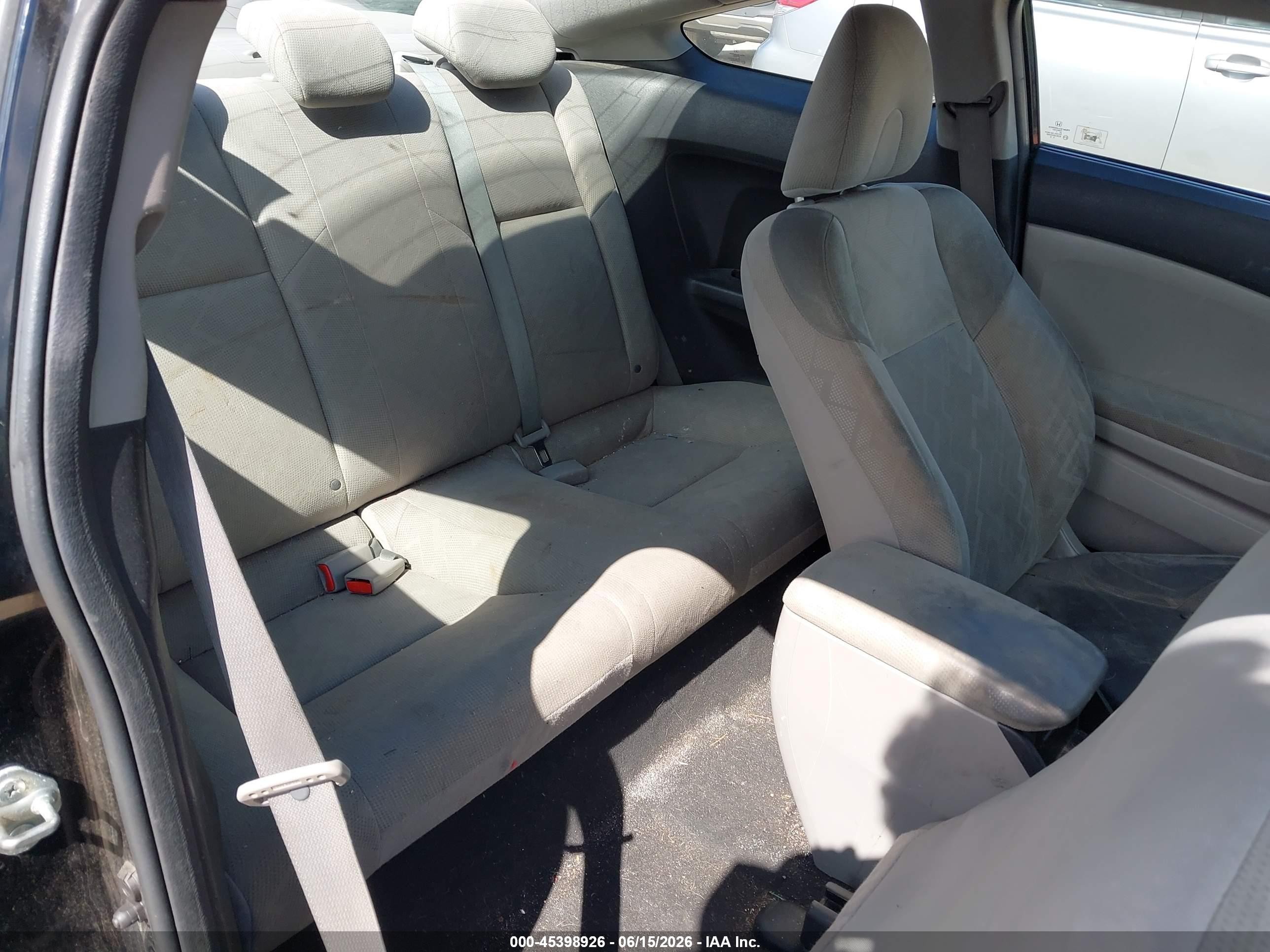 2012 Honda Civic Lx Black vin: 2HGFG3B58CH525972
