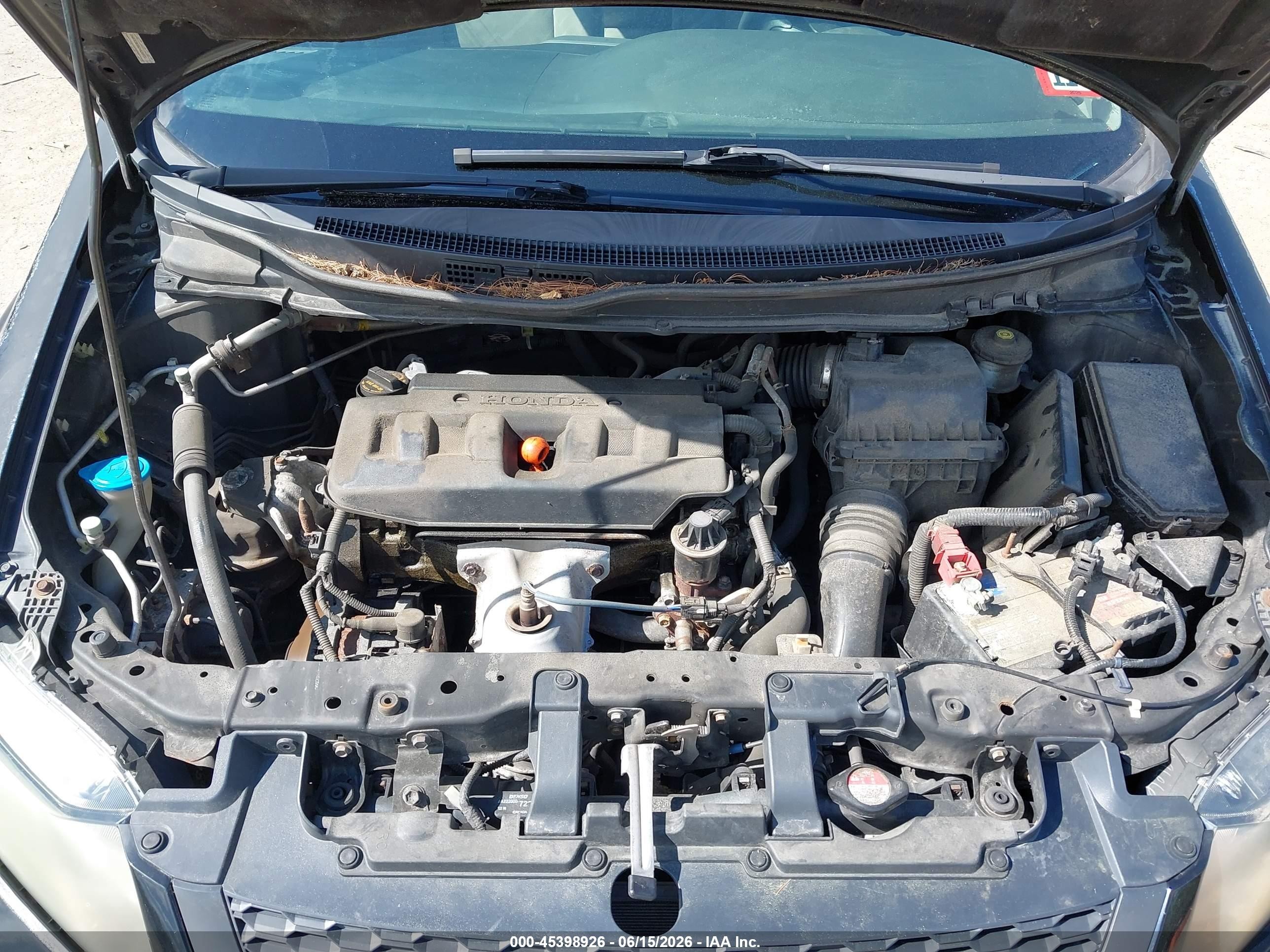 2012 Honda Civic Lx Black vin: 2HGFG3B58CH525972
