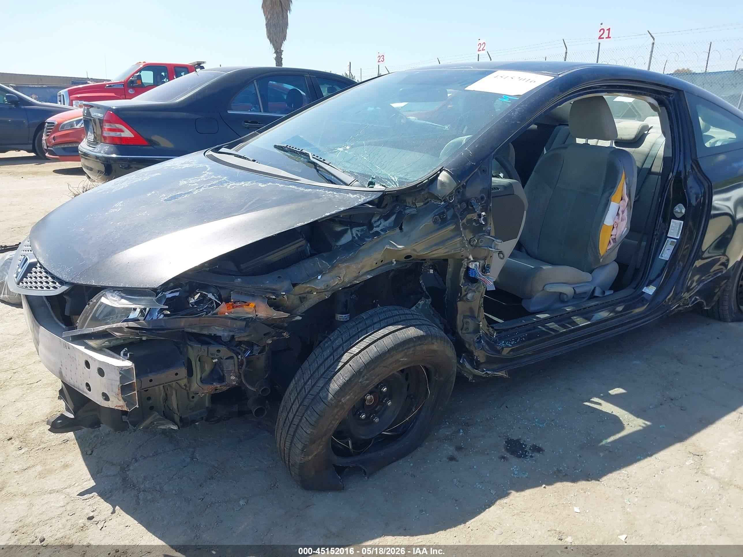 2012 Honda Civic Lx Black vin: 2HGFG3B58CH540567