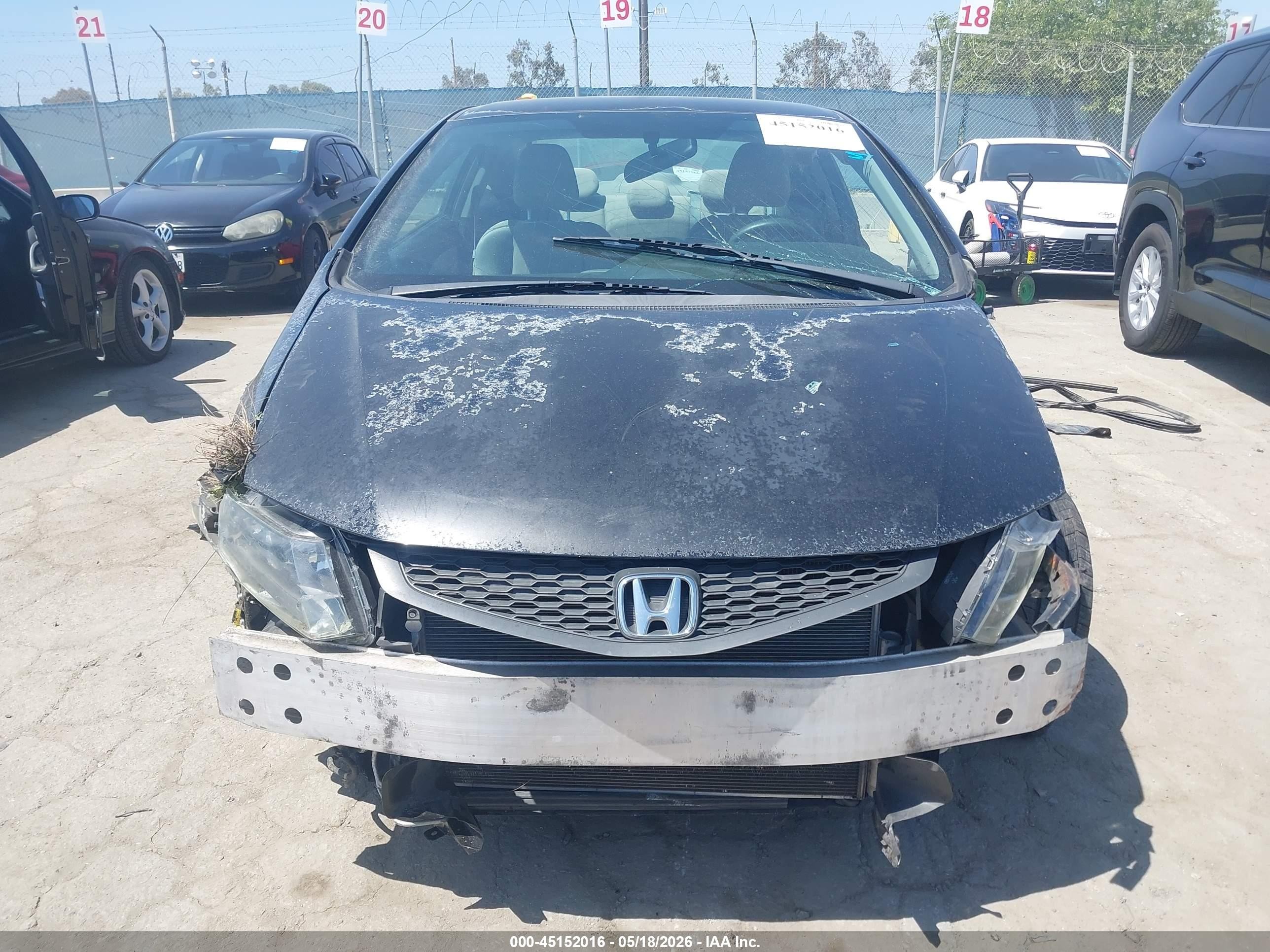 2012 Honda Civic Lx Black vin: 2HGFG3B58CH540567