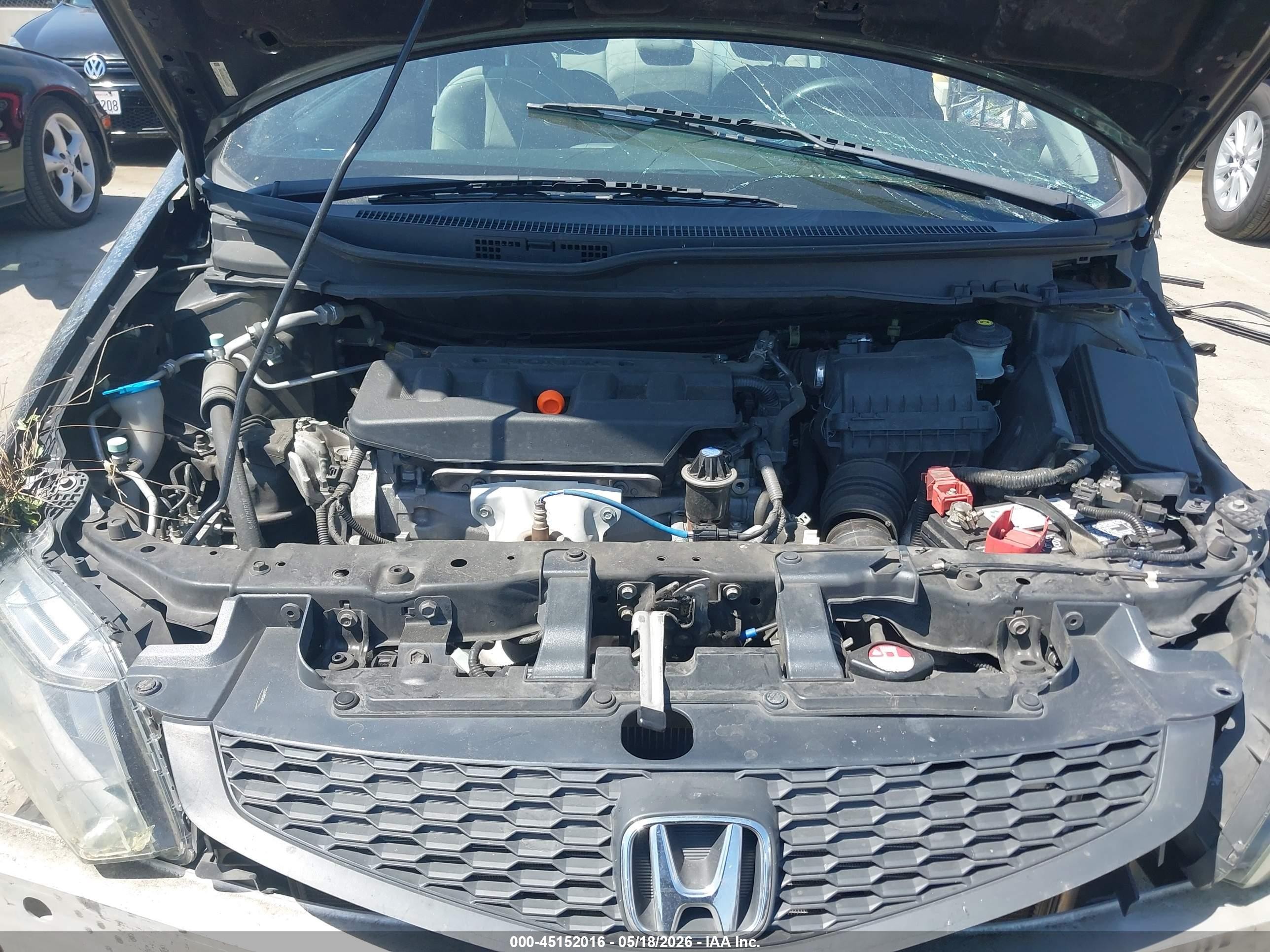 2012 Honda Civic Lx Black vin: 2HGFG3B58CH540567